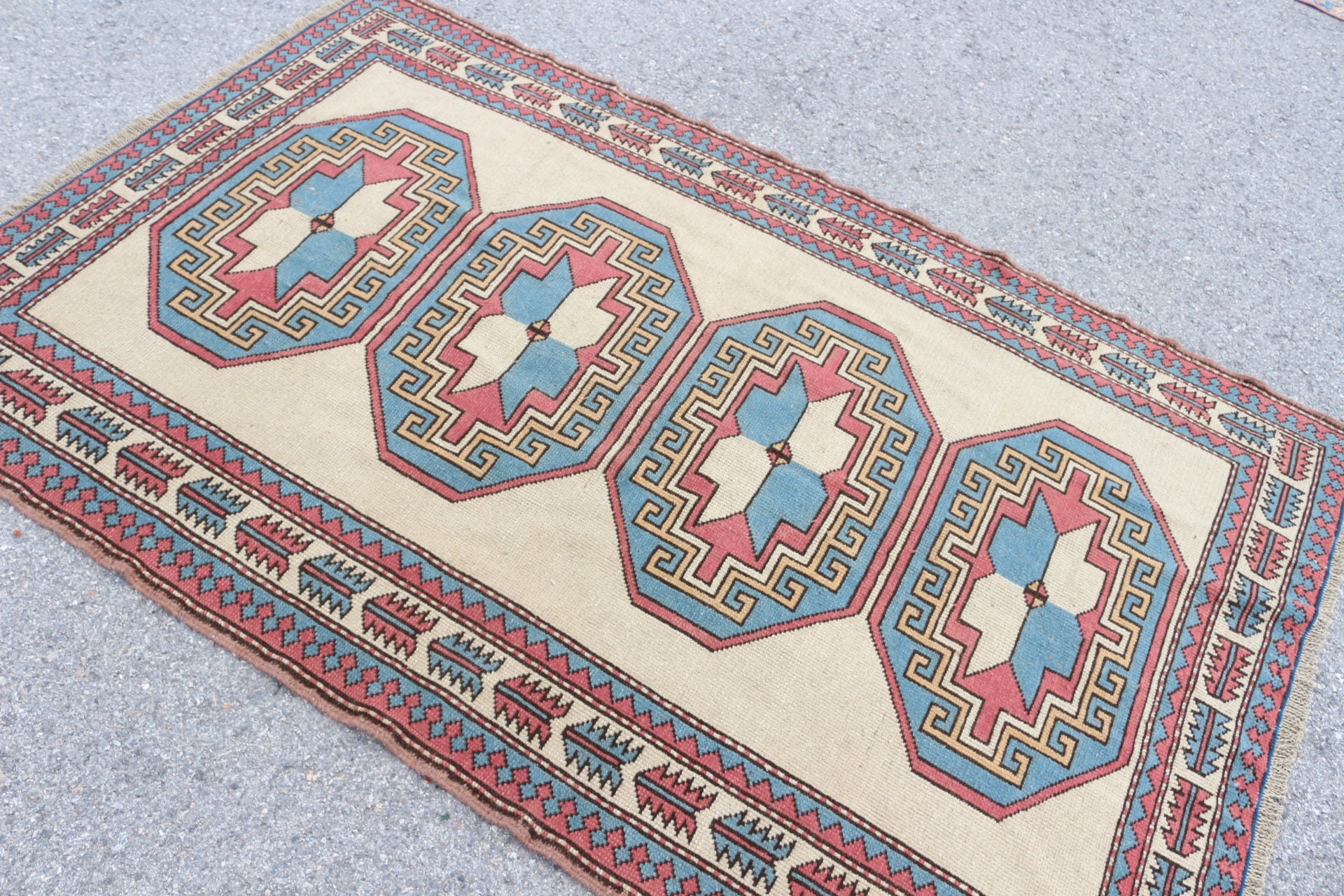 Rugs for Kitchen, Turkish Rug, Moroccan Rug, Beige Home Decor Rugs, Floor Rug, Turkish Area Rug Rugs, 4.2x6.7 ft Area Rug, Vintage Rug