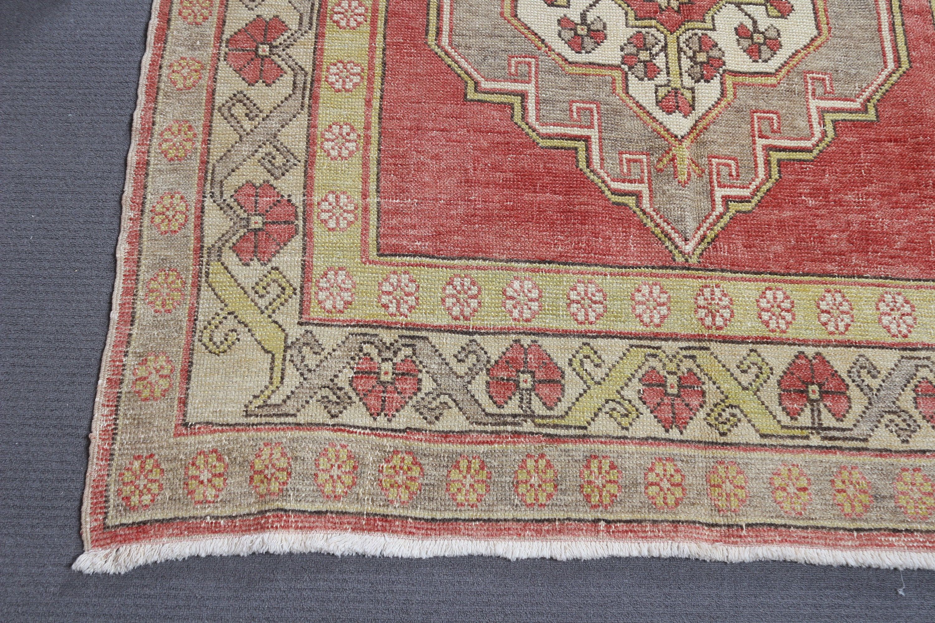 4.7x10.3 ft Large Rug, Vintage Rug, Salon Rugs, Living Room Rug, Turkish Rugs, Cute Rugs, Red Bedroom Rugs, Bedroom Rug, Anatolian Rug