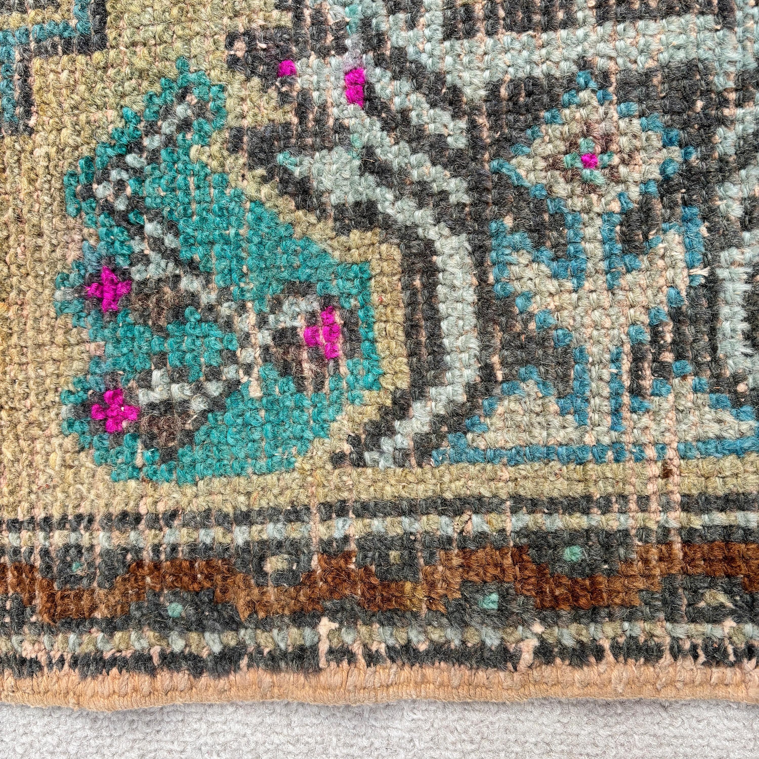 Duvara Asılı Halı, Açıklama Halıları, 1.8x2.9 ft Küçük Halılar, Çocuk Halısı, Türk Halıları, Modern Halı, Vintage Halılar, Sarı Açıklama Halısı