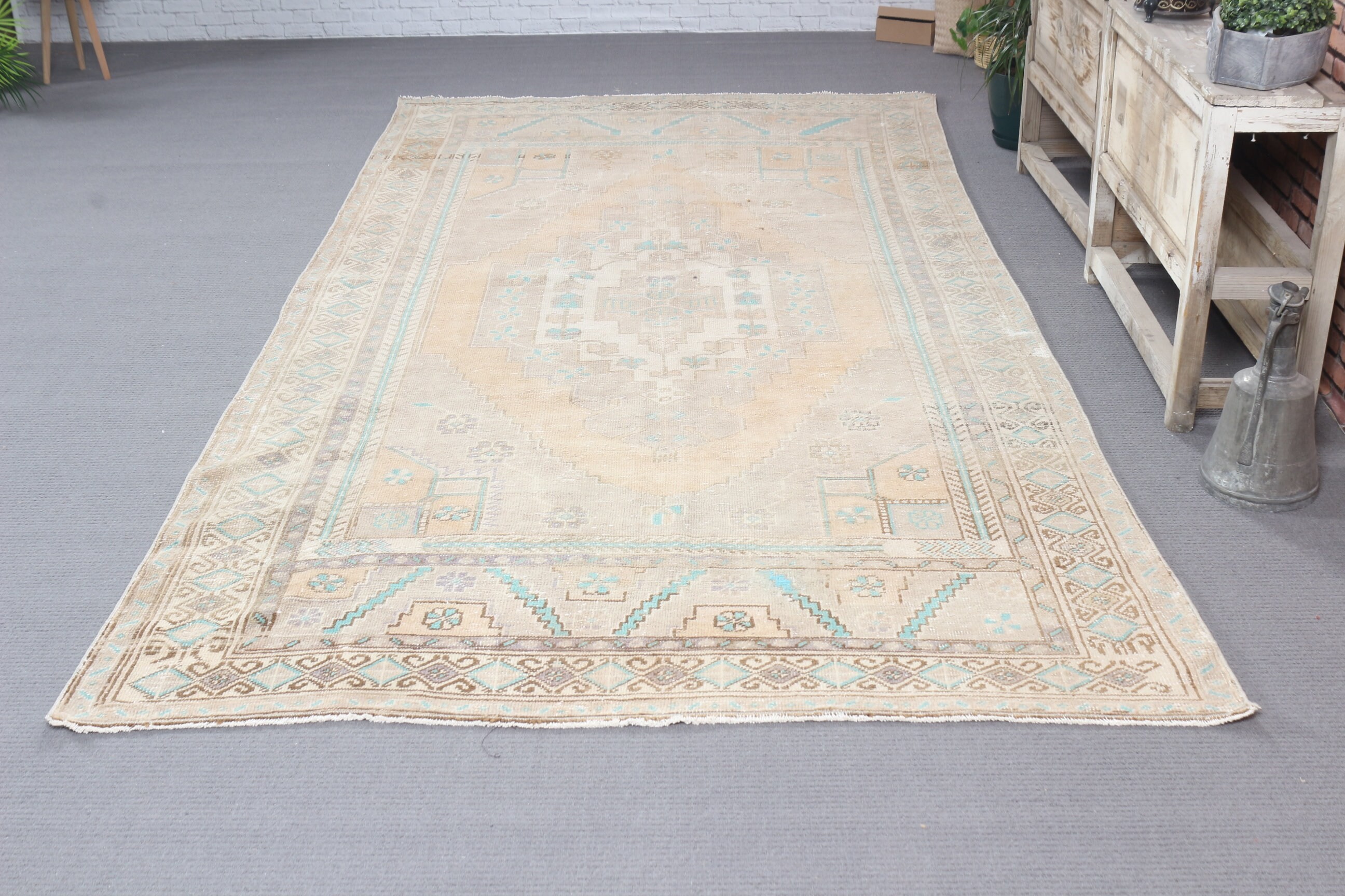 Vintage Halılar, Fas Halısı, Yatak Odası Halısı, Yemek Odası Halıları, Türk Halısı, 5.3x10.7 ft Büyük Halı, Oturma Odası Halısı, Kahverengi Mutfak Halıları