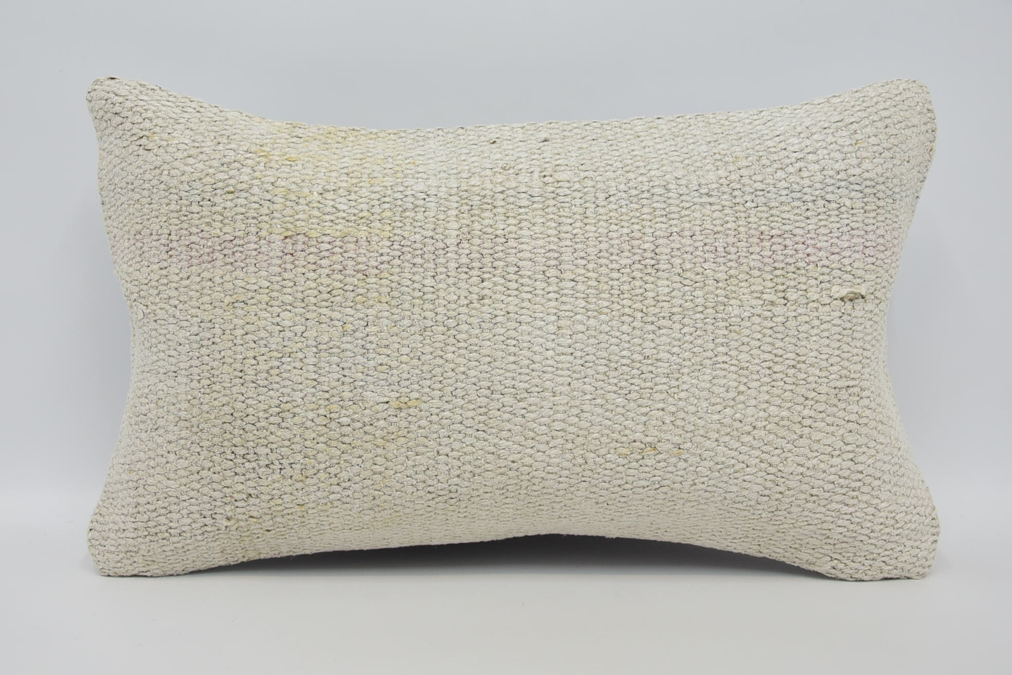 Sofa Bolster Pillow Cover, Kilim Pillow, Pillow for Sofa, Antique Pillows, Custom Pillow Sham, 12"x20" Beige Pillow Case