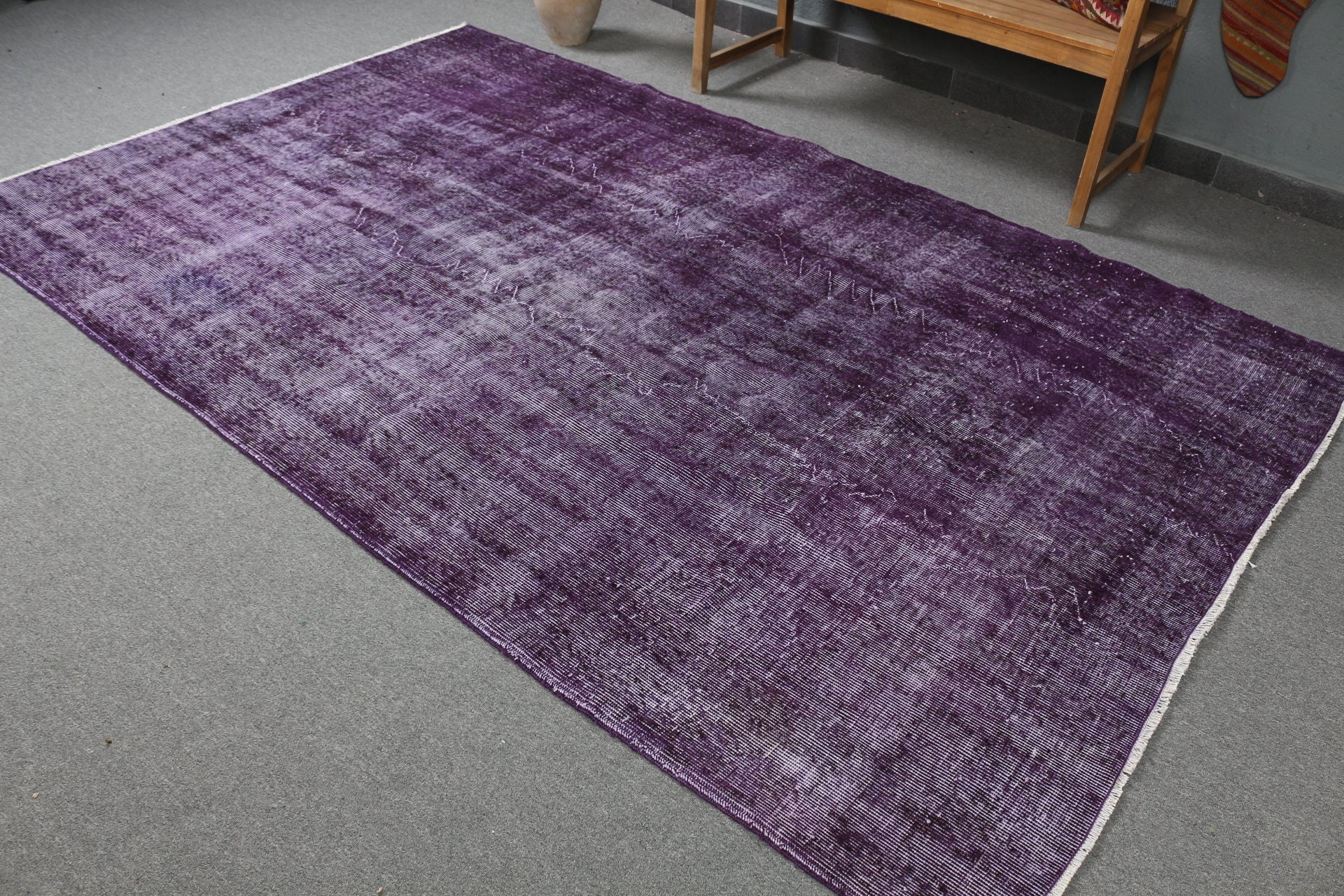 5.9x9.3 ft Large Rugs, Turkish Rug, Dining Room Rug, Cool Rugs, Purple Bedroom Rugs, Rugs for Salon, Tribal Rug, Vintage Rug