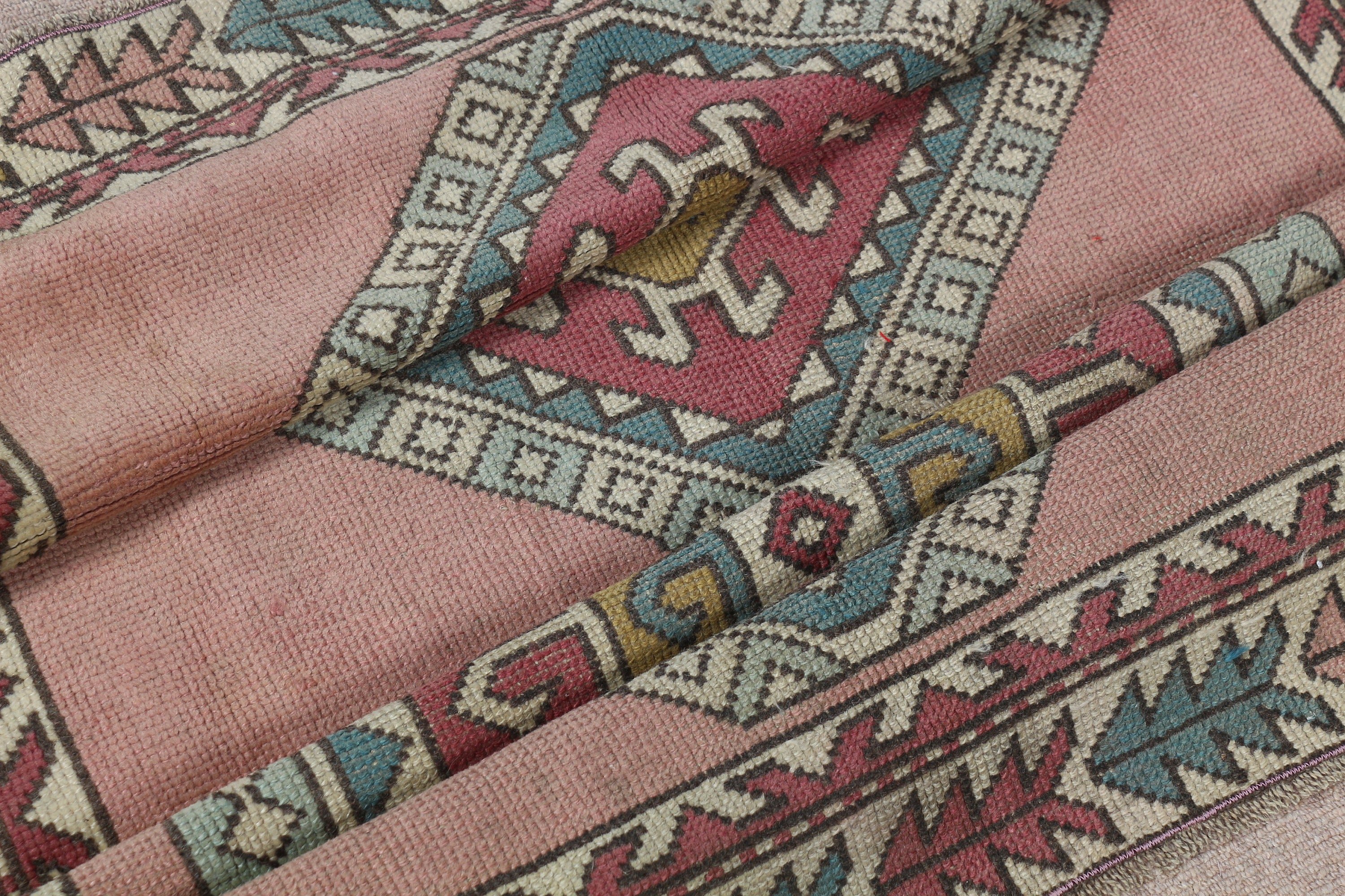 Floor Rugs, Vintage Rug, Pink Oriental Rugs, Turkish Rug, Nursery Rugs, 3.7x5.3 ft Accent Rug, Home Decor Rug, Bedroom Rugs, Entry Rugs