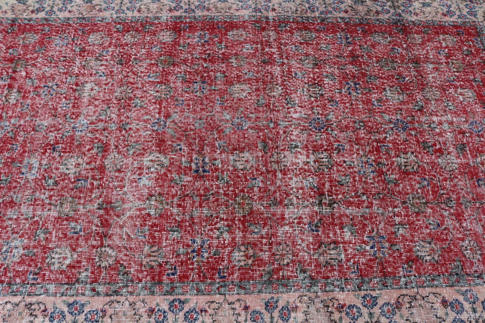 Antika Halı, Kırmızı Oryantal Halılar, Vintage Halı, Yatak Odası Halısı, 5x8,5 ft Büyük Halılar, Yemek Odası Halıları, Salon Halısı, Türk Halısı, Yer Halıları