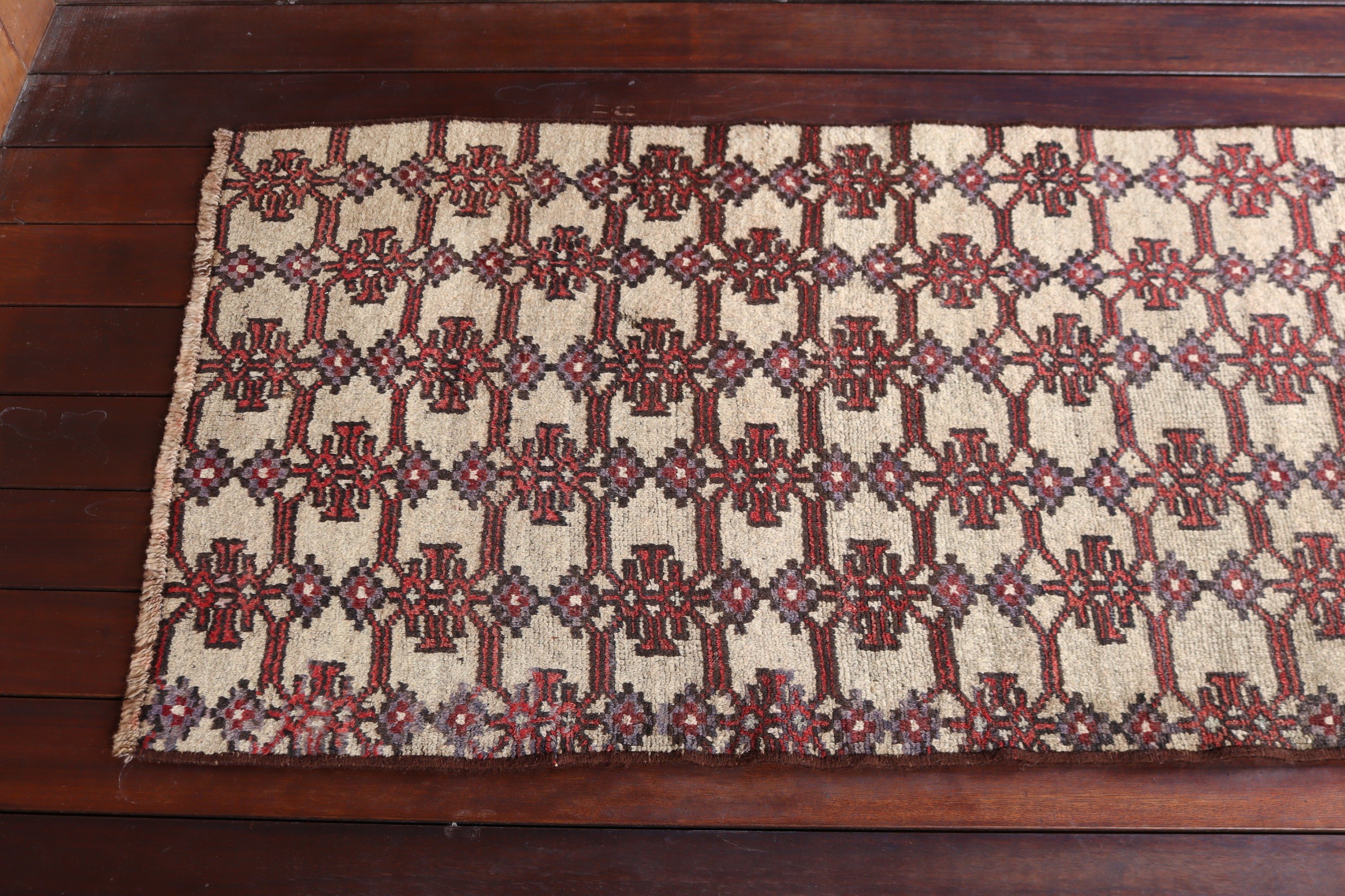 Bej Açıklama Halıları, Koridor Halıları, Türk Halıları, Vintage Halı, Düz Dokuma Halılar, Koridor Halısı, Yatak Odası Halısı, 2x7,5 ft Yolluk Halıları, Egzotik Halılar