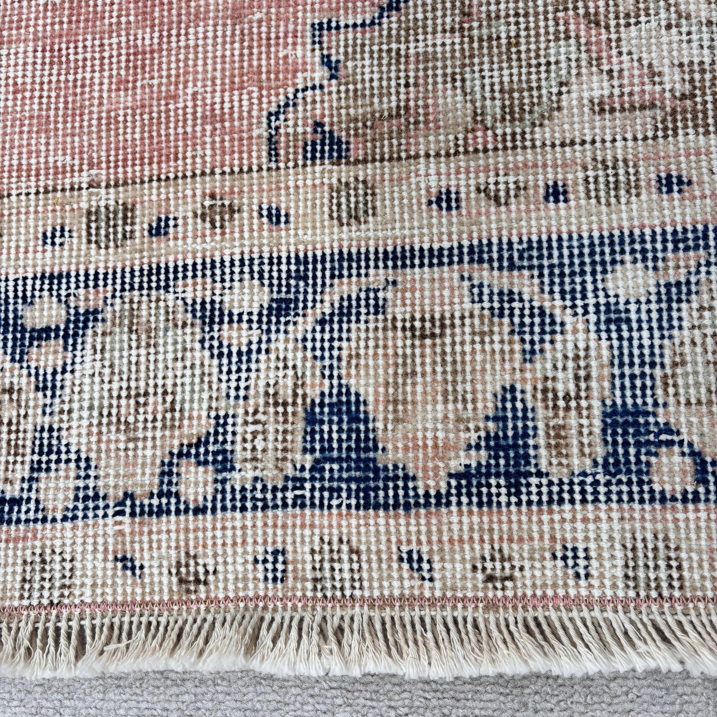 El Yapımı Halı, Oryantal Halılar, Modern Halılar, Pembe Ev Dekorasyonu Halısı, Vintage Halı, Türk Halıları, 4.8x12.5 ft Runner Halıları, Beni Ourain Runner Halısı