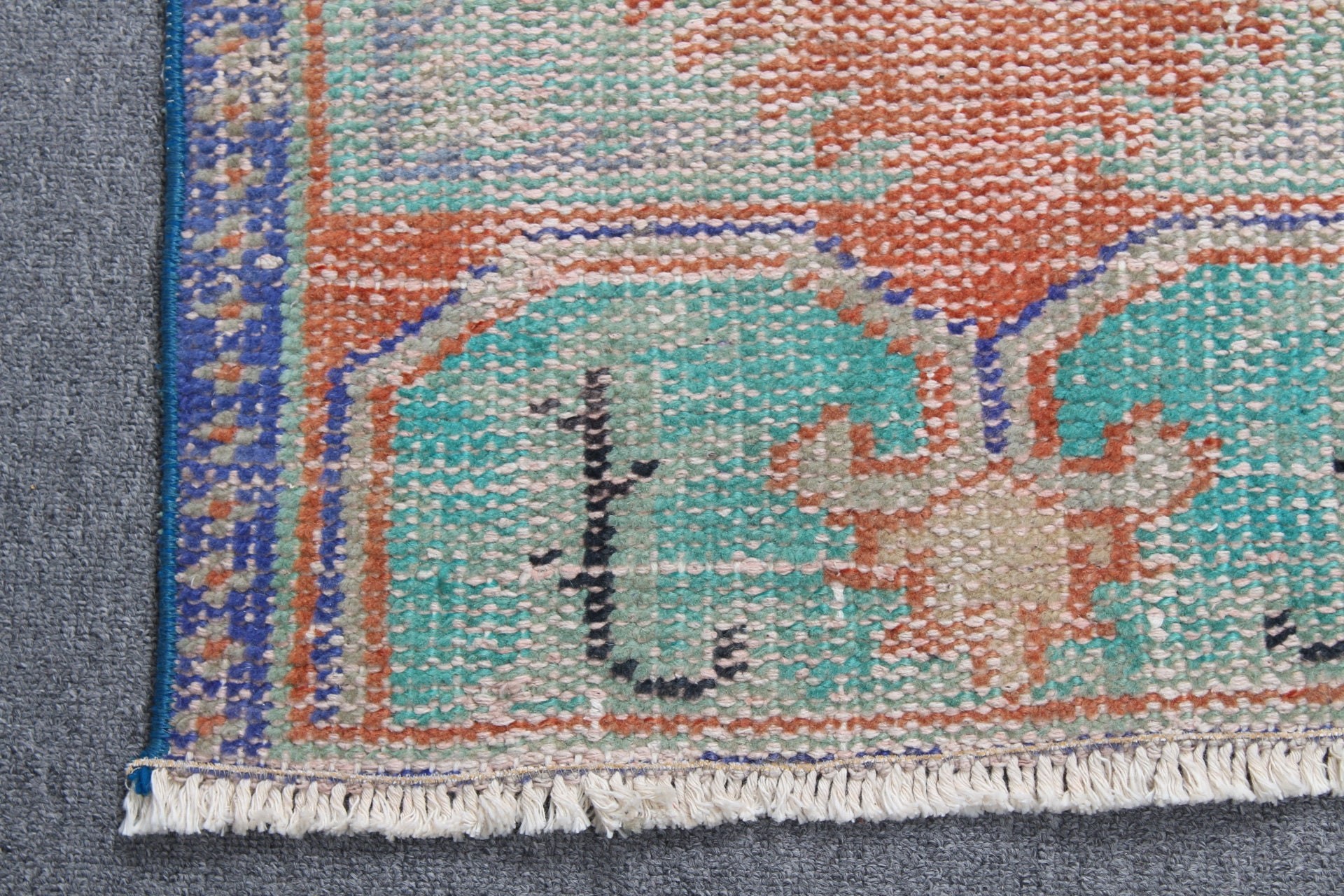 Giriş Halısı, Kırmızı 1.8x3.5 ft Küçük Halı, Türk Halısı, Giriş Halıları, Yer Halısı, Kapı Paspası Halıları, Vintage Halı, Oryantal Halılar