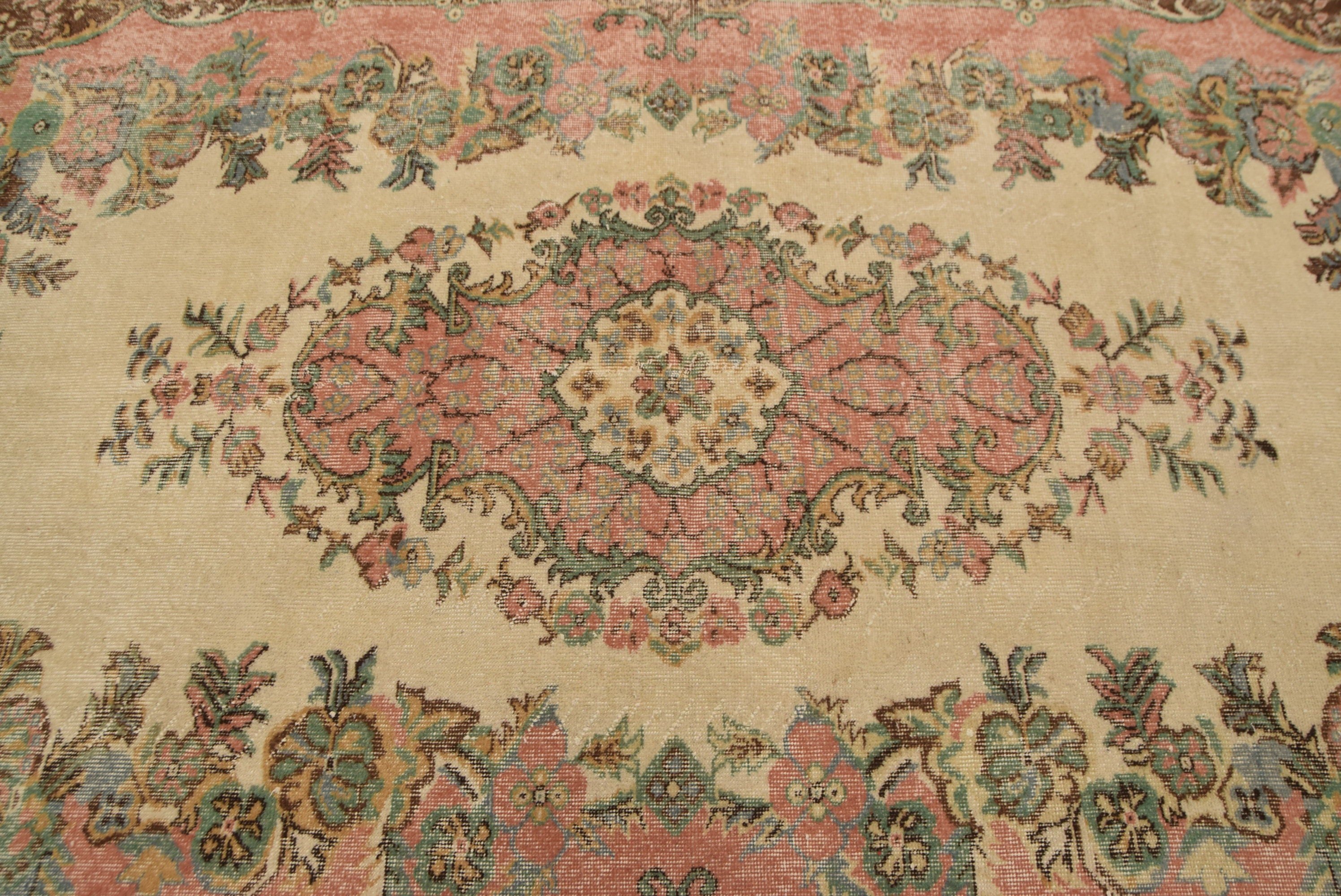 Kitchen Rug, Beige Antique Rug, Outdoor Rugs, Turkish Rugs, Bedroom Rugs, Cool Rug, Vintage Rugs, Dining Room Rug, 5.6x9.1 ft Large Rug
