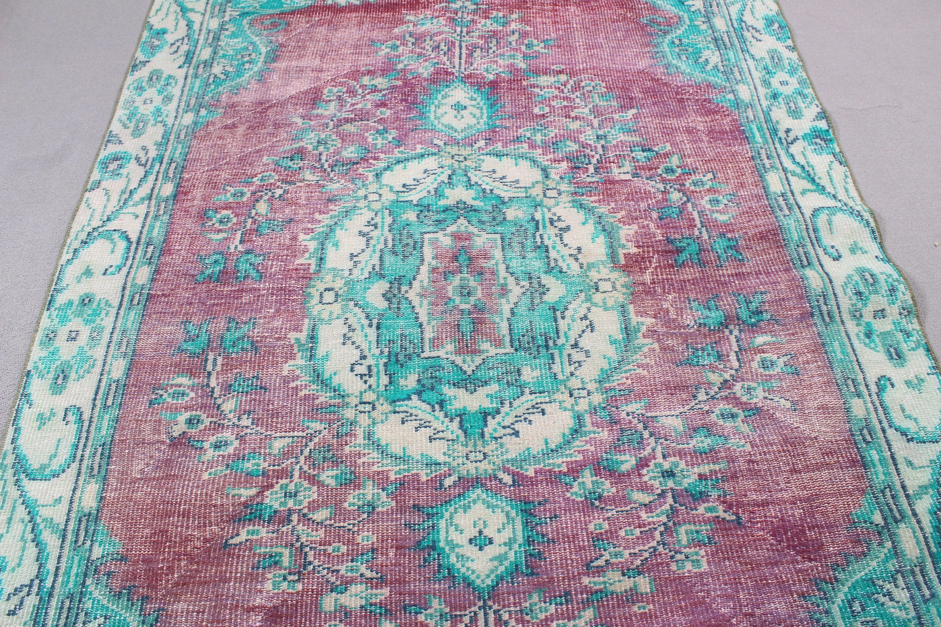 Yemek Odası Halıları, 5.5x8.8 ft Büyük Halı, Salon Halısı, Mor Soğuk Halı, Türkiye Halısı, Türk Halıları, Yatak Odası Halıları, Anadolu Halısı, Vintage Halılar