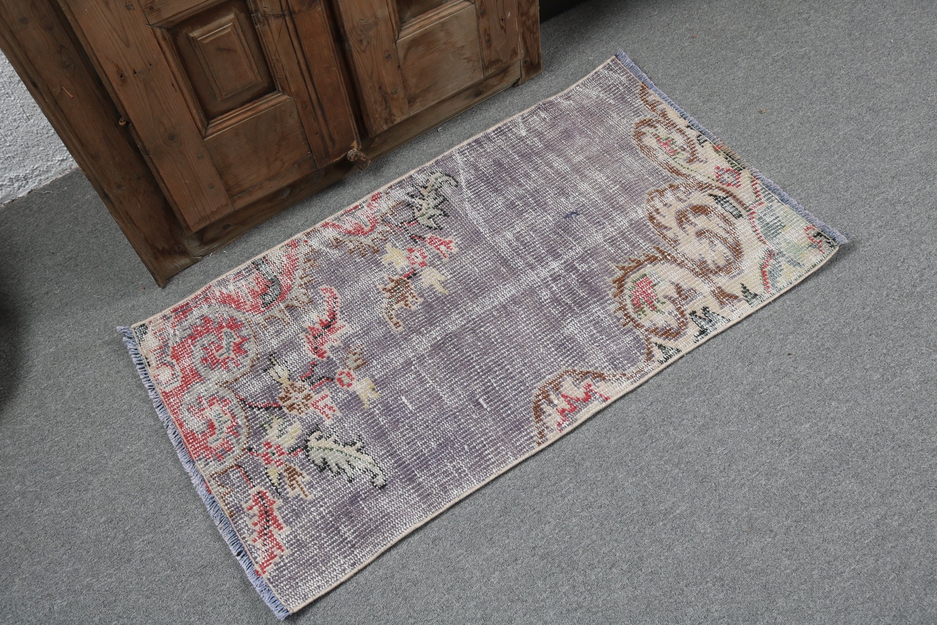 Nursery Rugs, Kitchen Rugs, Purple Floor Rugs, Turkish Rug, 1.9x3.5 ft Small Rugs, Vintage Rug, Wall Hanging Rugs, Luxury Rug, Boho Rug