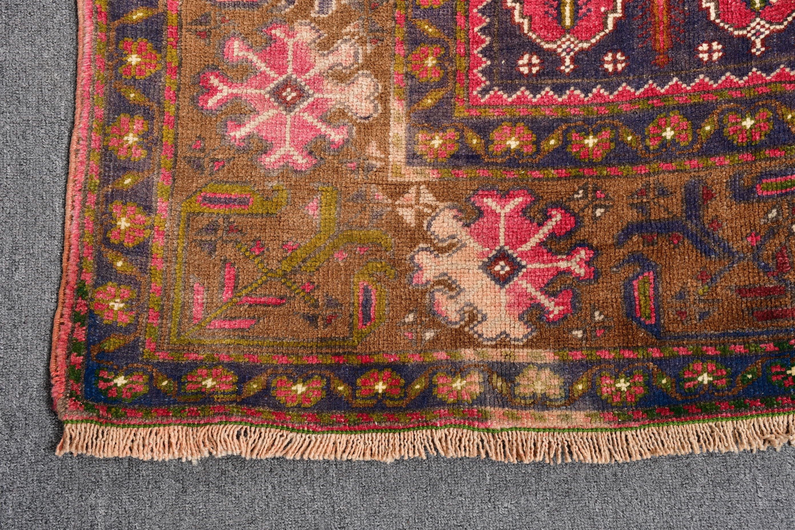 Lüks Halılar, Boho Halılar, Pembe Oushak Halılar, Yatak Odası Halıları, 5.7x10.4 ft Büyük Halı, Oturma Odası Halıları, Türk Halıları, Anadolu Halıları, Vintage Halılar