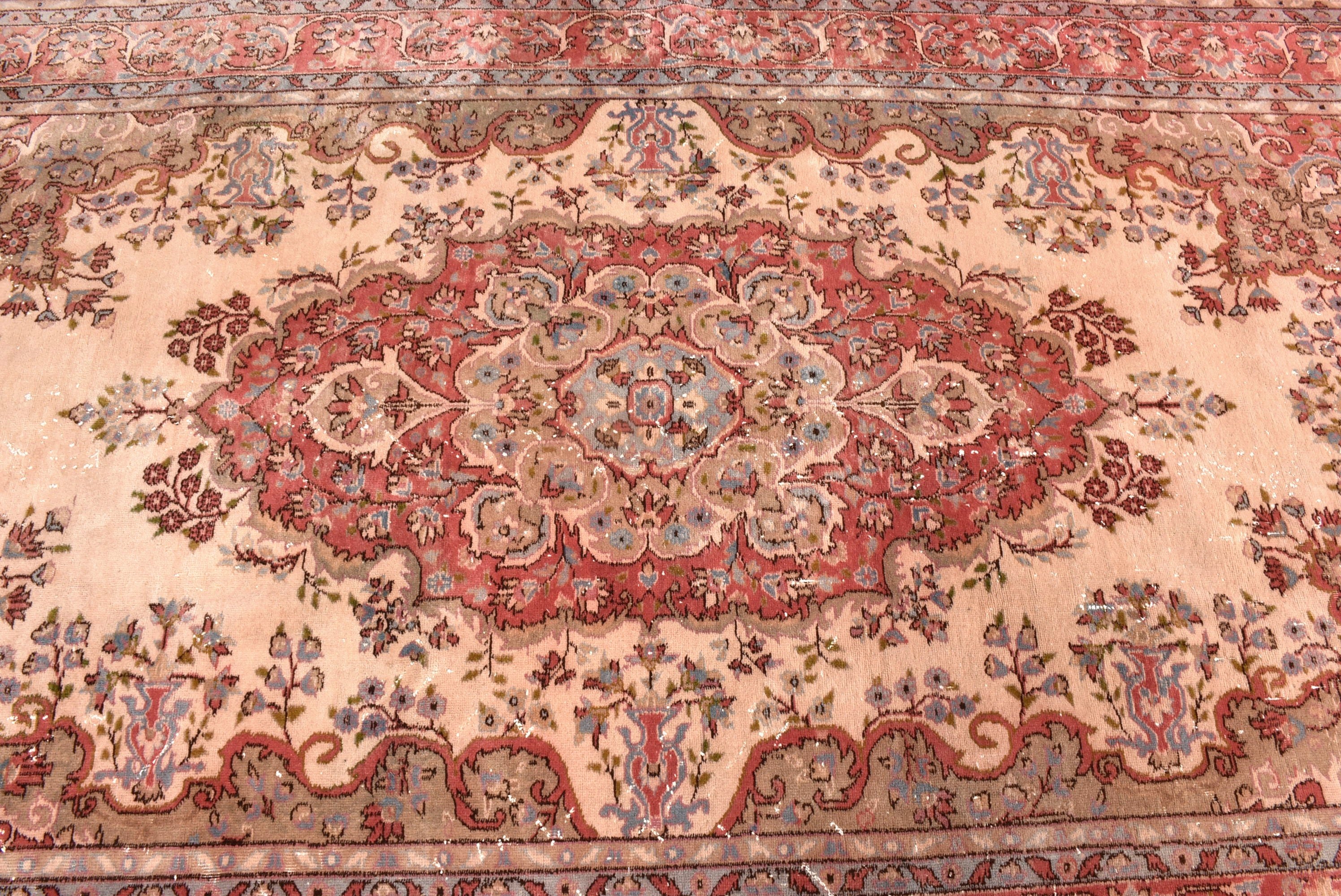 Modern Halılar, Salon Halıları, Lüks Halılar, Antika Halılar, Vintage Halı, Büyük Boho Halıları, Kırmızı El Dokuma Halı, Türk Halıları, 4,8x8,9 ft Büyük Halı