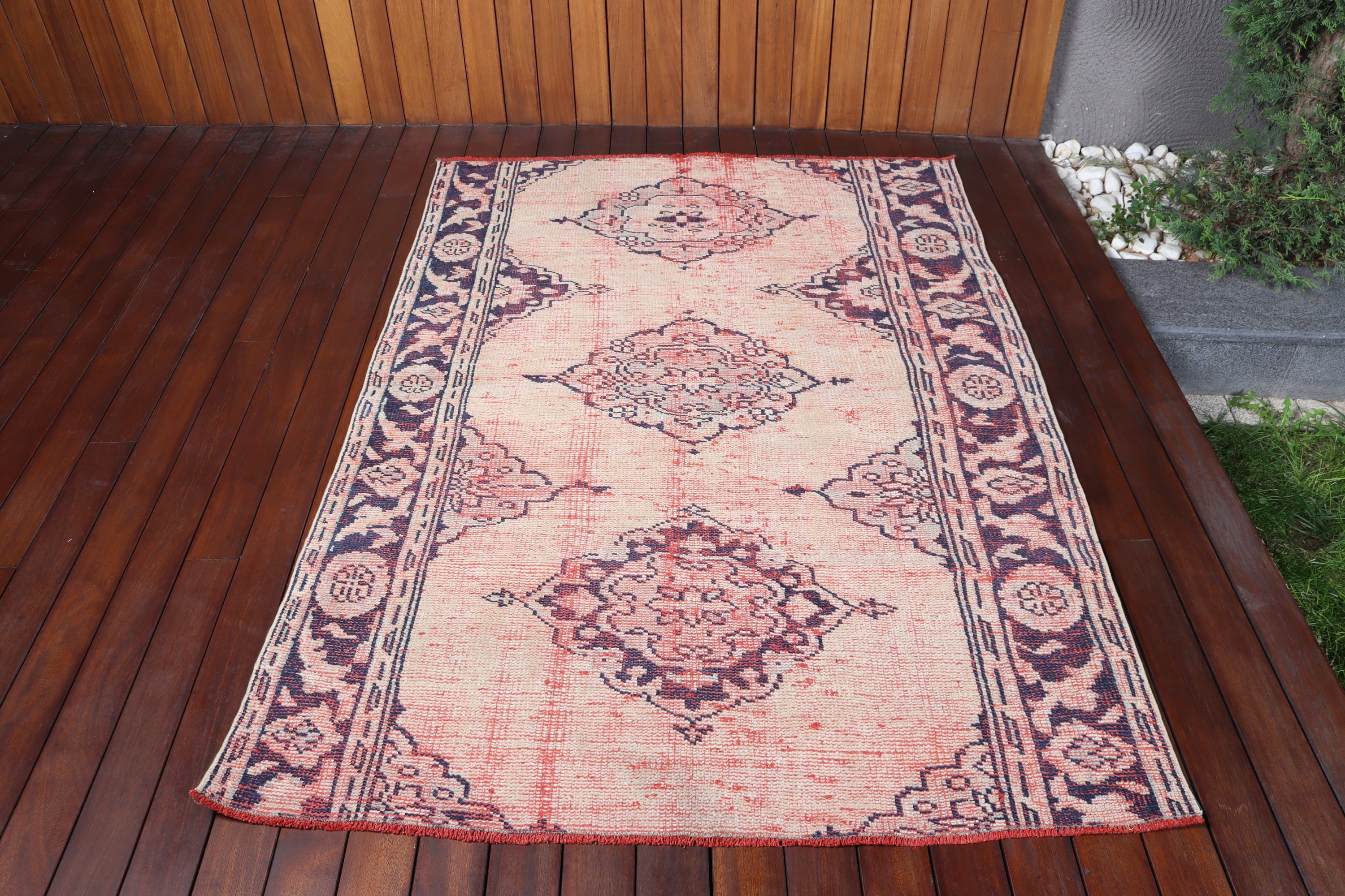 Boho Halı, Bej El Dokuma Halı, Yer Halısı, 4.3x6 ft Alan Halıları, Modern Halı, Türk Halıları, Çocuk Halıları, Mutfak Halıları, Vintage Halı