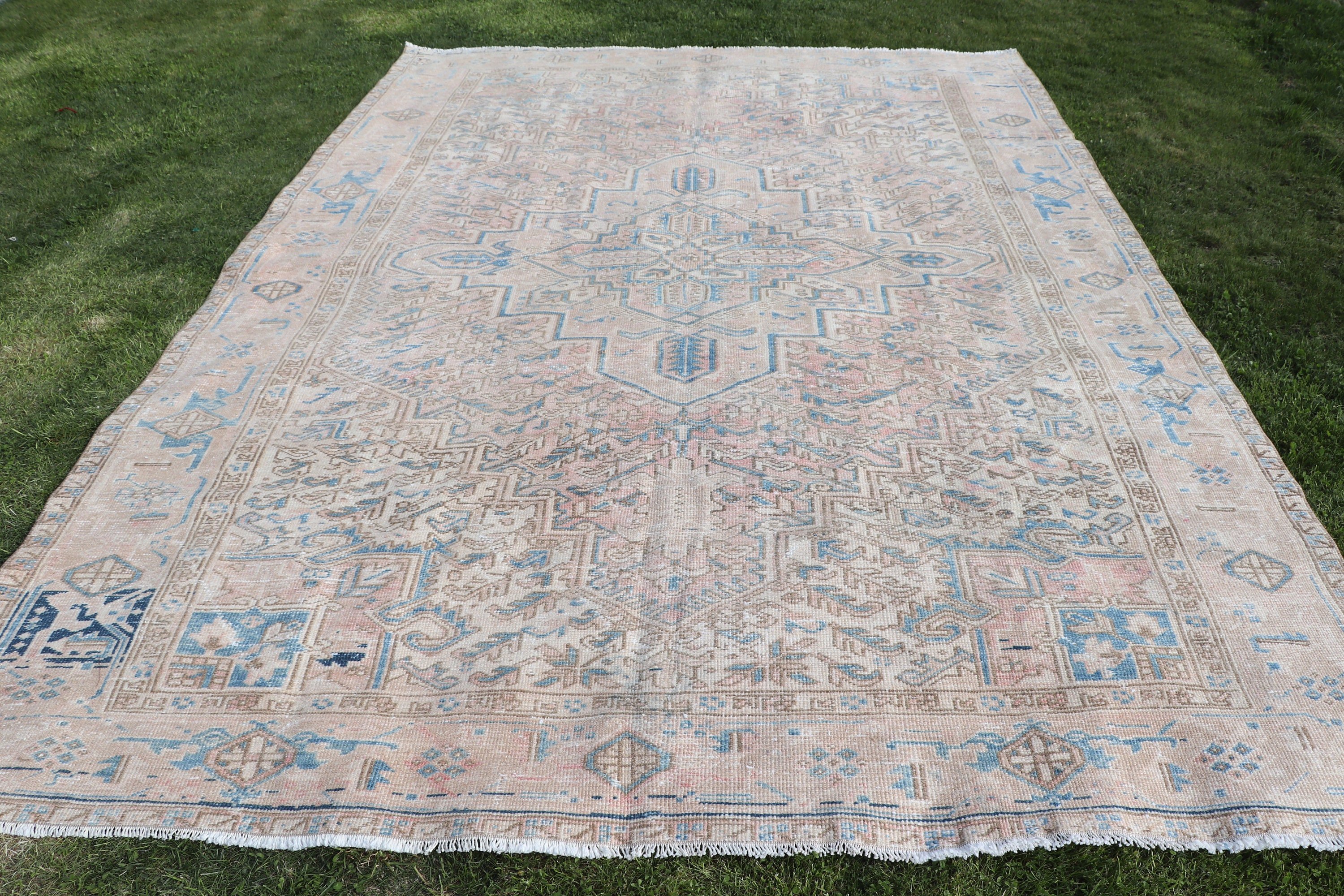 Flatweave Rug, Vintage Rug, Turkish Rug, Saloon Rugs, Dining Room Rug, 7.7x10.7 ft Oversize Rugs, Handwoven Rug, Bronze Anatolian Rugs