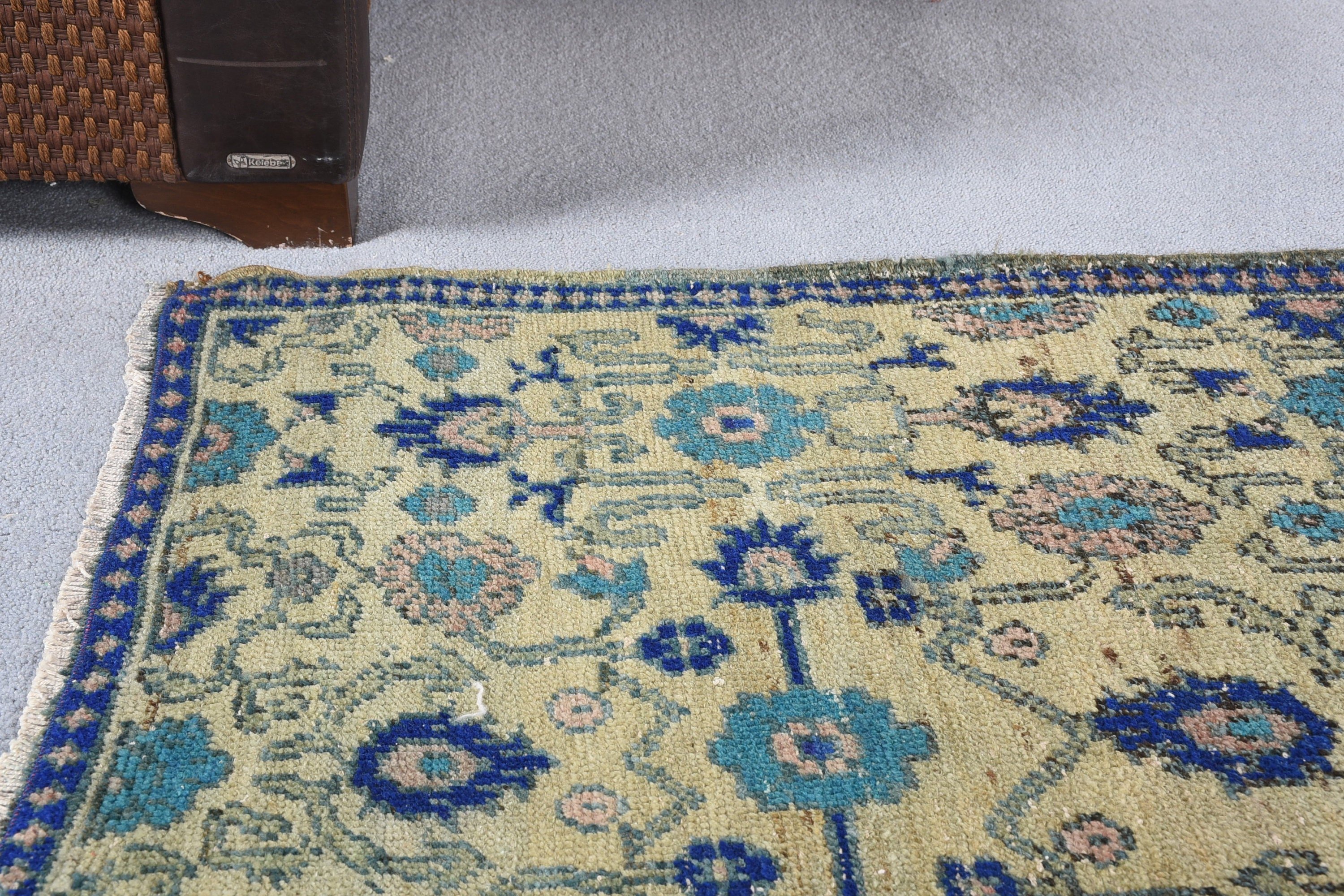 Bedroom Rugs, Nursery Rug, Rugs for Kitchen, Vintage Rug, 3.4x5.4 ft Accent Rug, Oriental Rug, Kitchen Rugs, Turkish Rug, Green Wool Rug