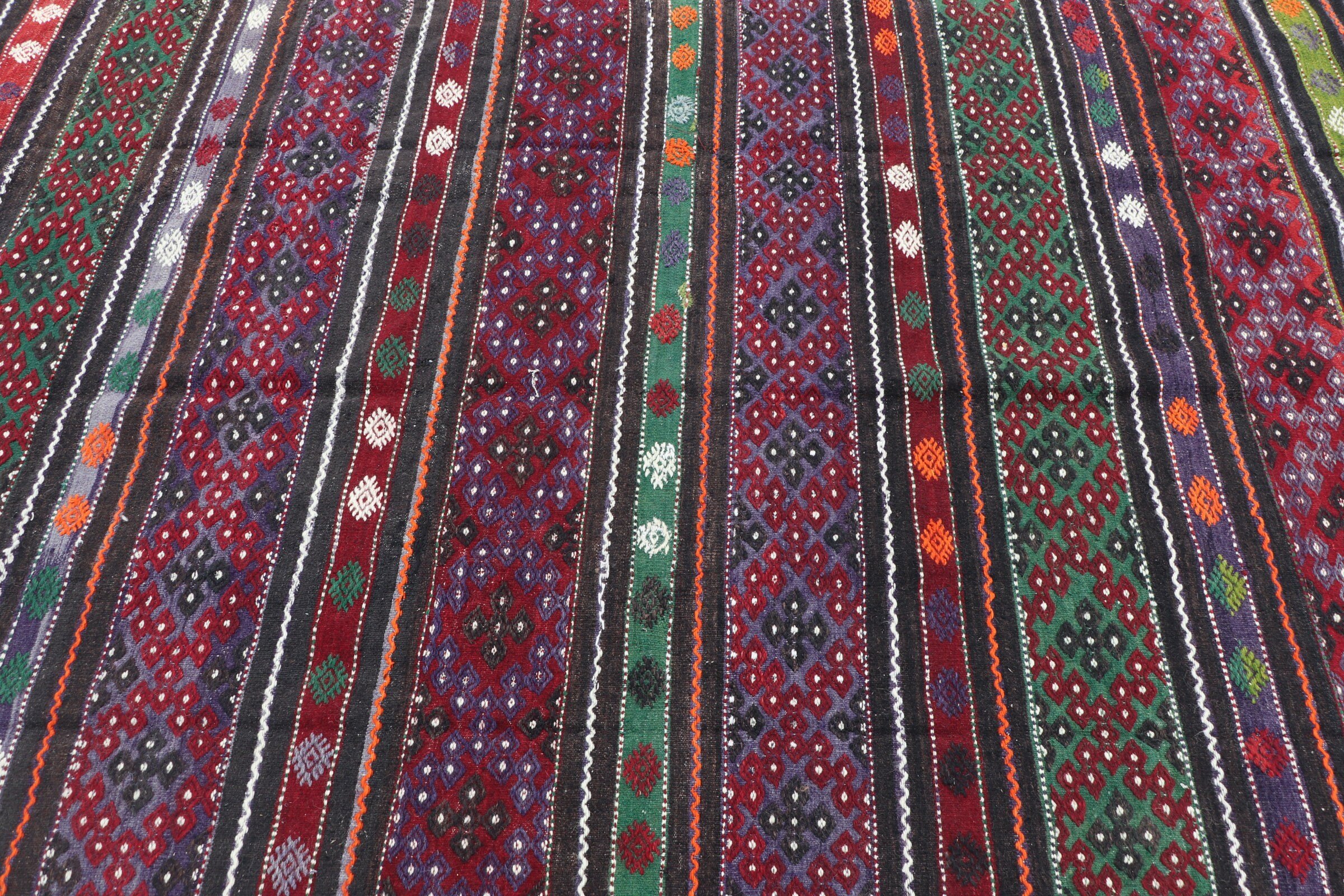 Decorative Rugs, Anatolian Rug, Living Room Rug, Vintage Rug, Floor Rug, Turkish Rug, 6x10.5 ft Large Rug, Kilim, Red Wool Rug, Salon Rugs