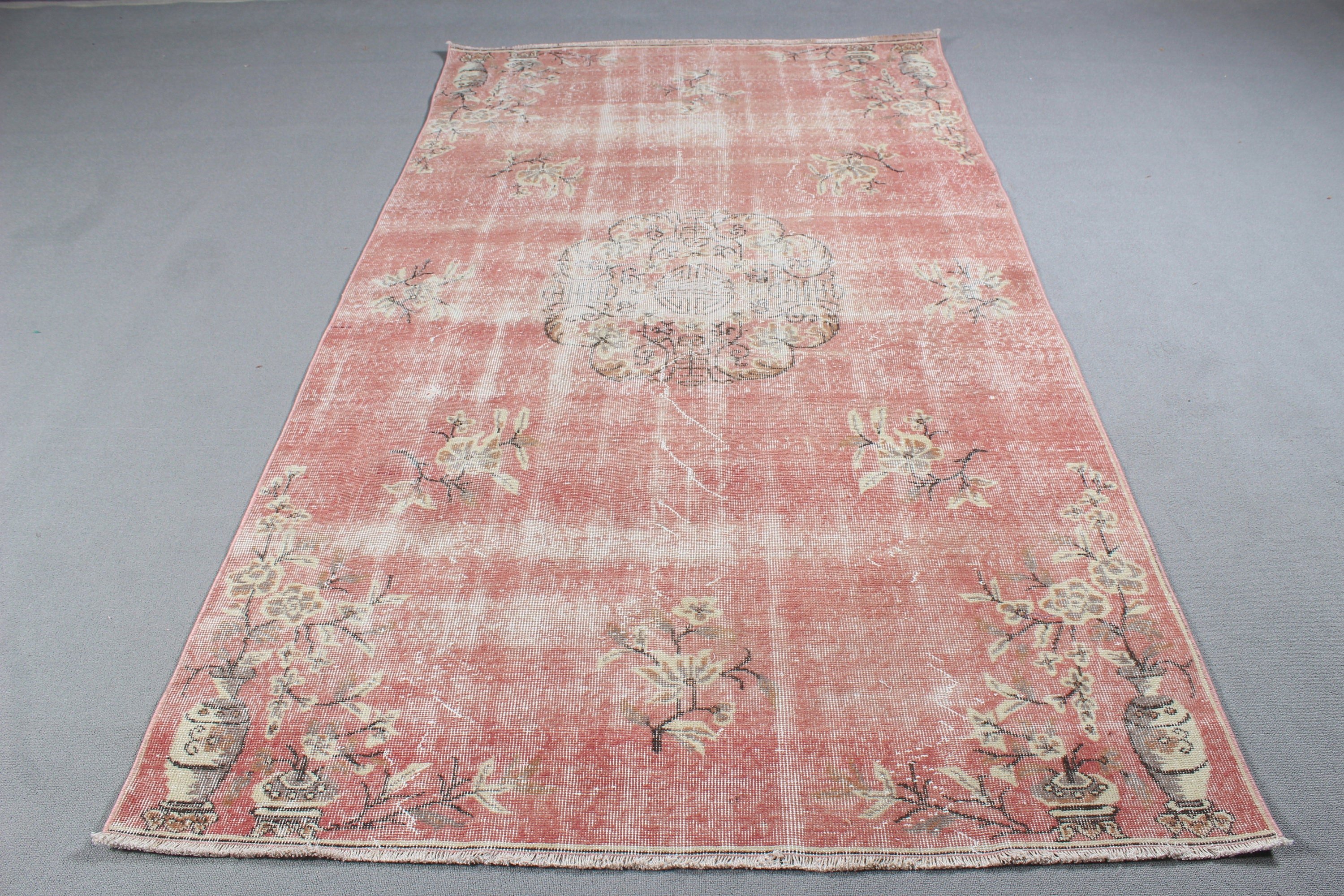 5.1x9 ft Büyük Halılar, Büyük Boho Halıları, Türk Halıları, Aztek Halıları, Yatak Odası Halısı, Vintage Halı, Lüks Halılar, Kırmızı Fas Halıları, Büyük Oushak Halısı