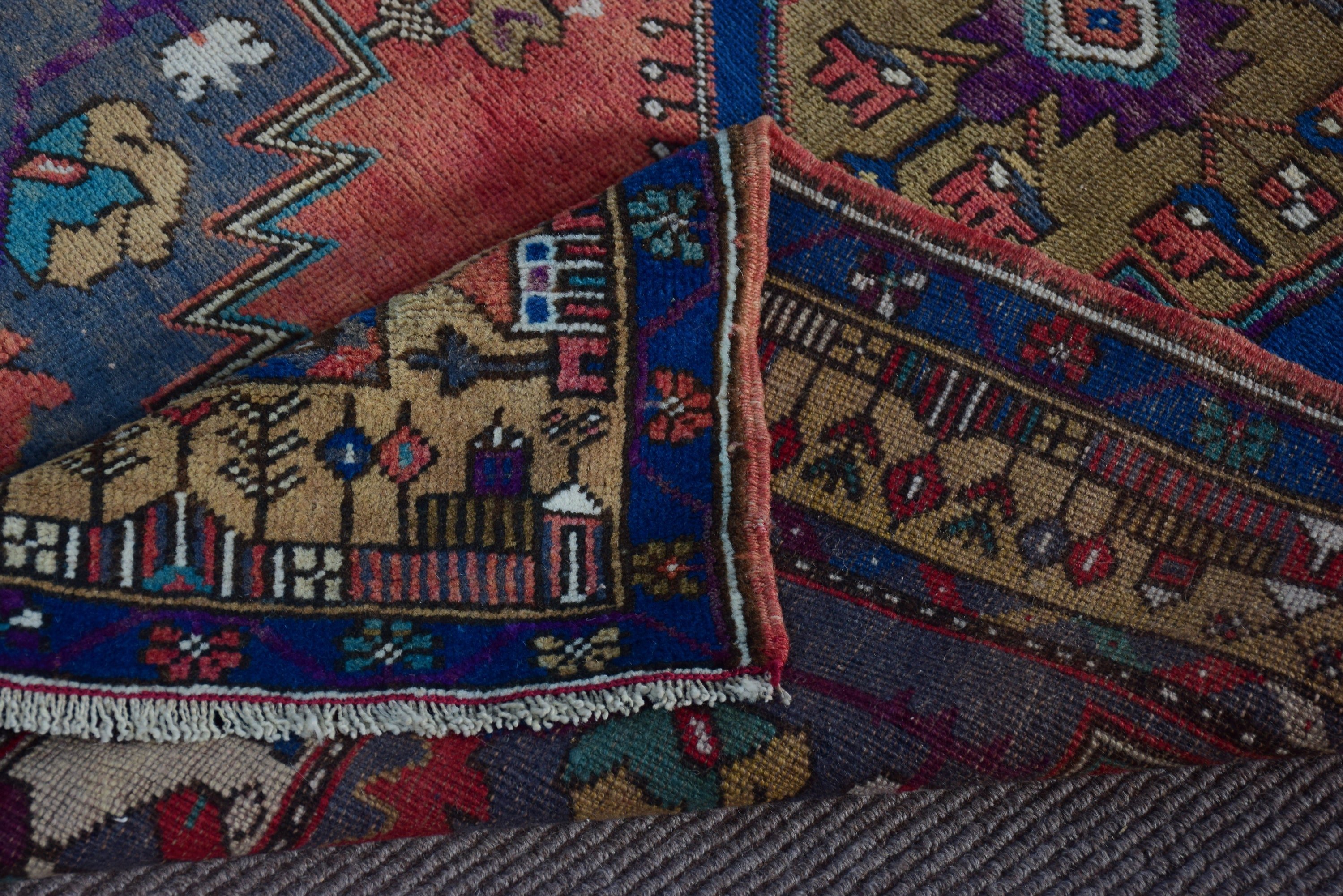 Türk Halısı, 3.5x6.7 ft Aksan Halısı, Vintage Aksan Halıları, Oushak Halısı, Vintage Halılar, Kırmızı Antika Halı, Lüks Halılar, Antika Halılar, Çocuk Halısı