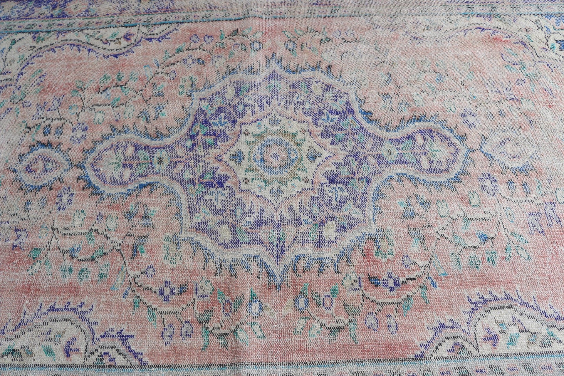 Oturma Odası Halıları, Vintage Halı, Oushak Halı, Yatak Odası Halısı, Kırmızı Antika Halılar, 5x8.7 ft Büyük Halılar, Eskitilmiş Halılar, Türk Halısı, Fas Halısı