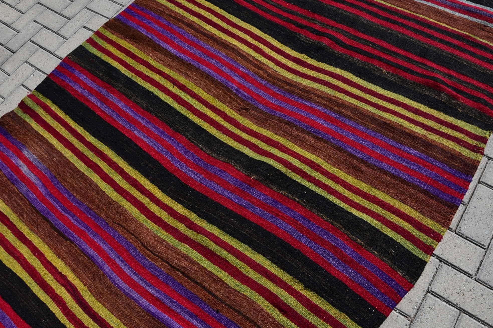 Kitchen Rug, Kilim, Dining Room Rugs, Dorm Rug, Vintage Rug, Salon Rug, Rugs for Living Room, Turkish Rug, 5.2x11.8 ft Large Rug, Floor Rug