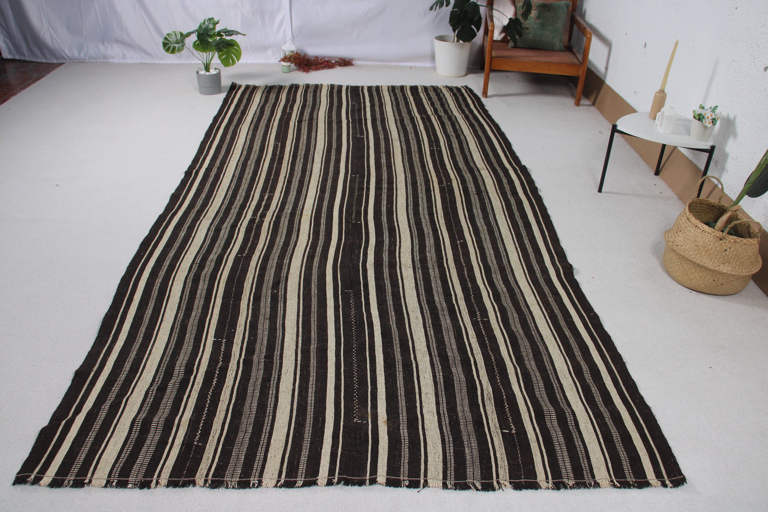 5.7x11 ft Büyük Halılar, Anadolu Halıları, Vintage Halılar, Oturma Odası Halısı, Kilim, Türk Halıları, Kahverengi Mutfak Halısı, Fas Halısı, Salon Halısı