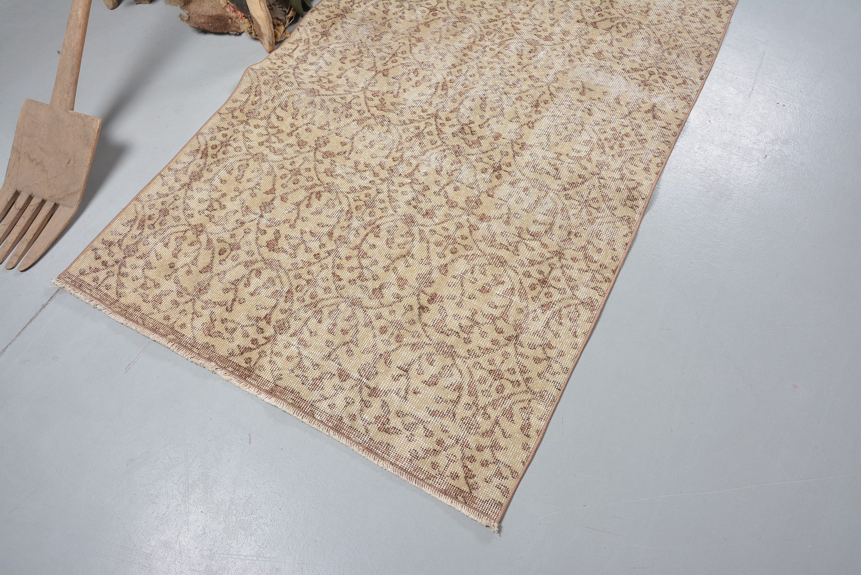 Living Room Rug, Indoor Rug, Oushak Rugs, Rugs for Bedroom, 3.5x7.4 ft Area Rugs, Turkish Rug, Vintage Rug, Distressed Rugs, Anatolian Rugs
