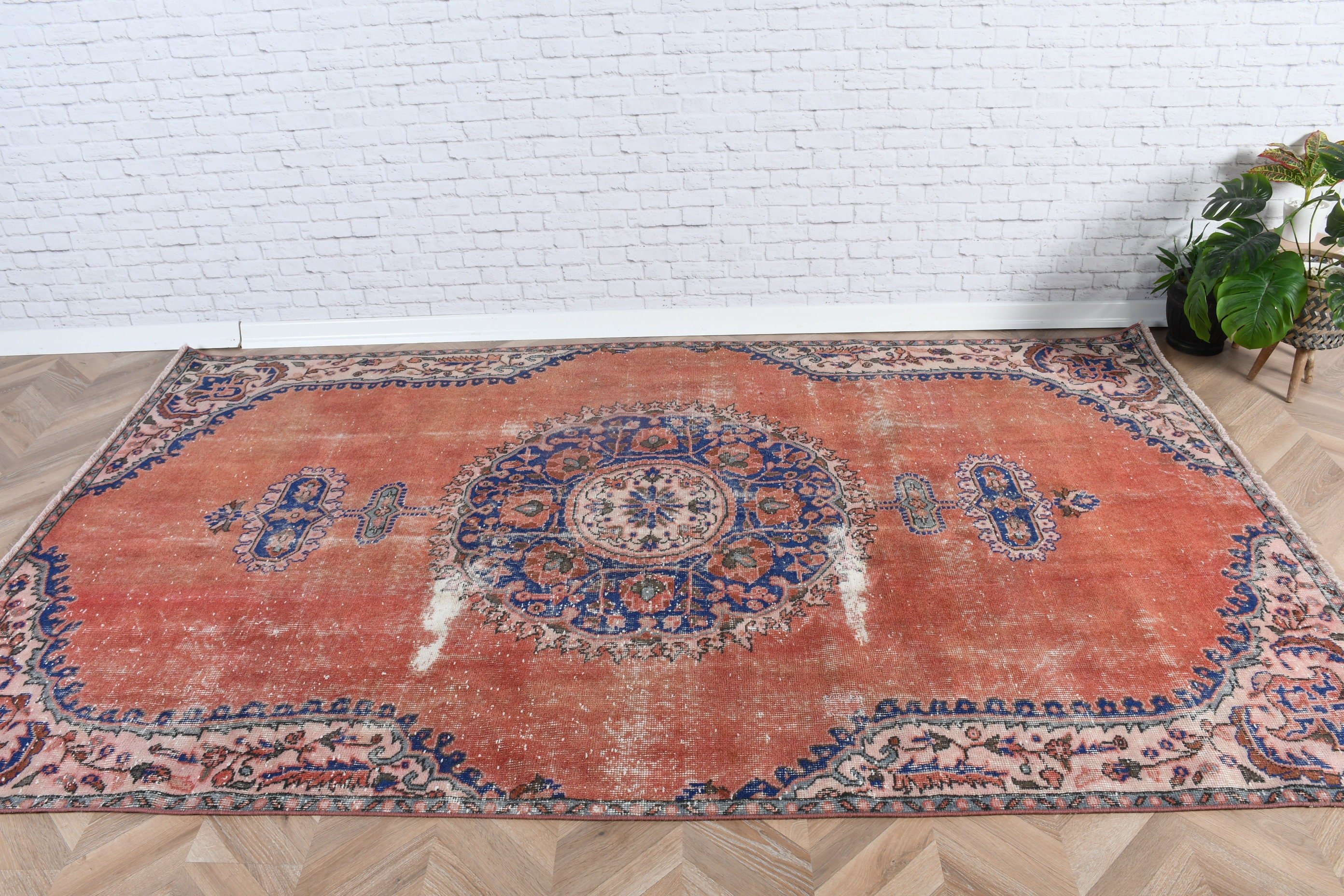 5.4x9.2 ft Büyük Halılar, Yemek Odası Halısı, Türk Halıları, Geometrik Halılar, Vintage Halı, Salon Halıları, Lüks Halılar, Aztek Halısı, Kırmızı Mutfak Halısı