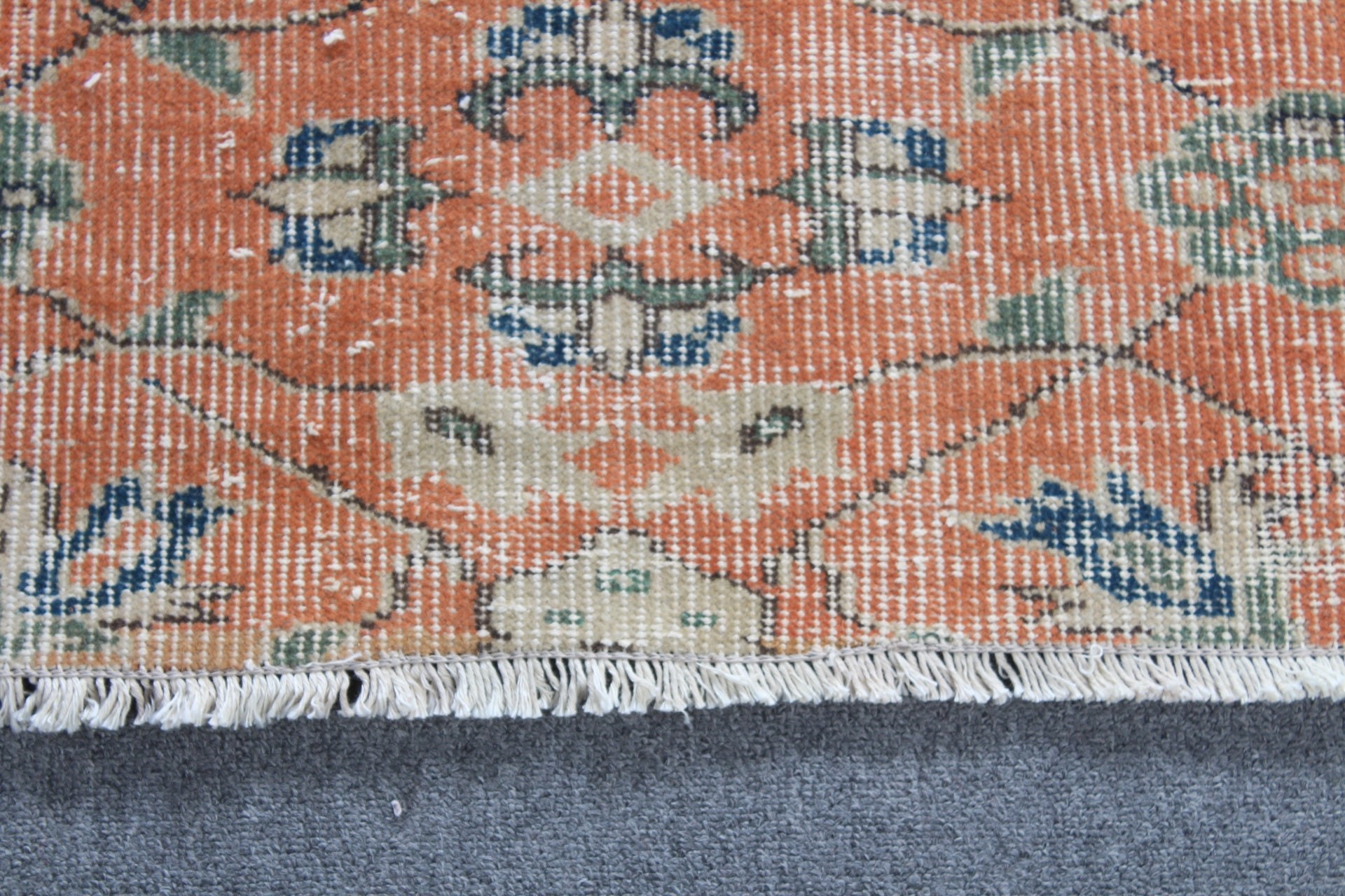 Kitchen Rugs, Rugs for Kitchen, Turkish Rug, 3.2x5.5 ft Accent Rug, Orange Home Decor Rug, Cool Rug, Vintage Rug, Entry Rugs