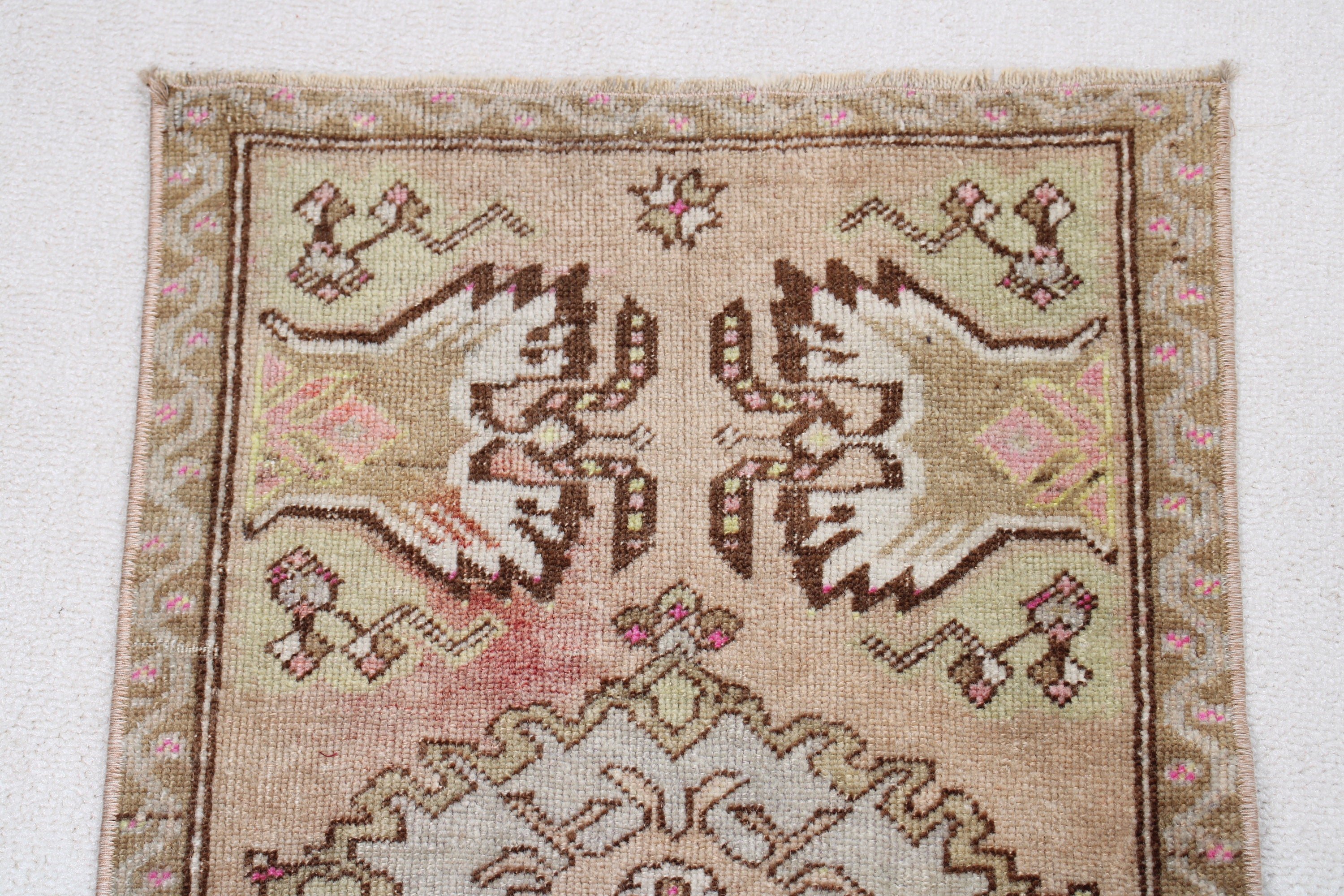 Entry Rugs, Oushak Rug, Vintage Rugs, Bath Mat Cute Rugs, Kitchen Rug, Oriental Rugs, 1.4x2.3 ft Small Rugs, Green Floor Rug, Turkish Rugs