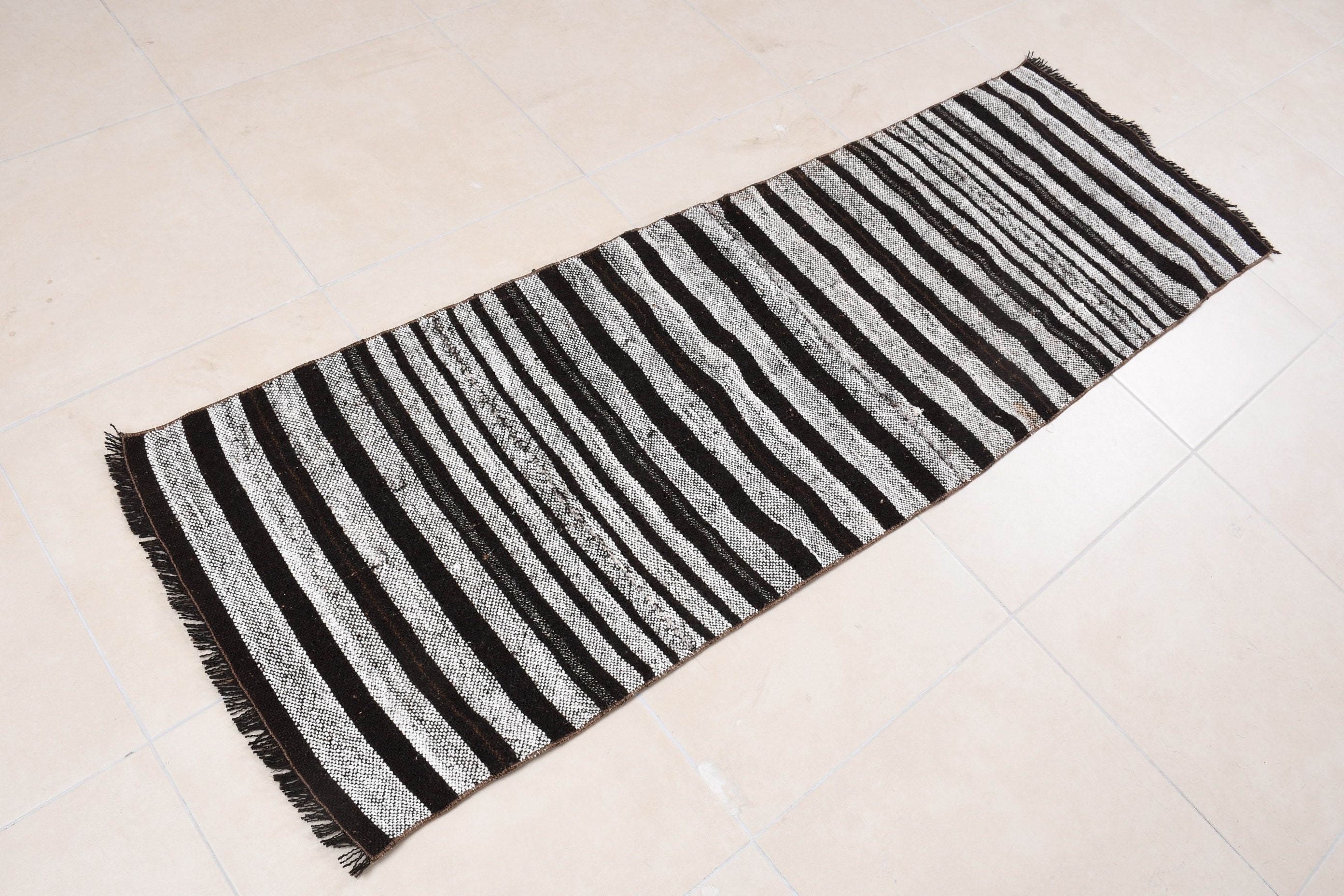 65x198 cm Yolluk Kilim, Antik Kilim, Mutfak Kilim, Yolluk Kilim, Gri Fas Kilim, Nostaljik Kilim, Merdiven Kilim, Yolluk Kilim