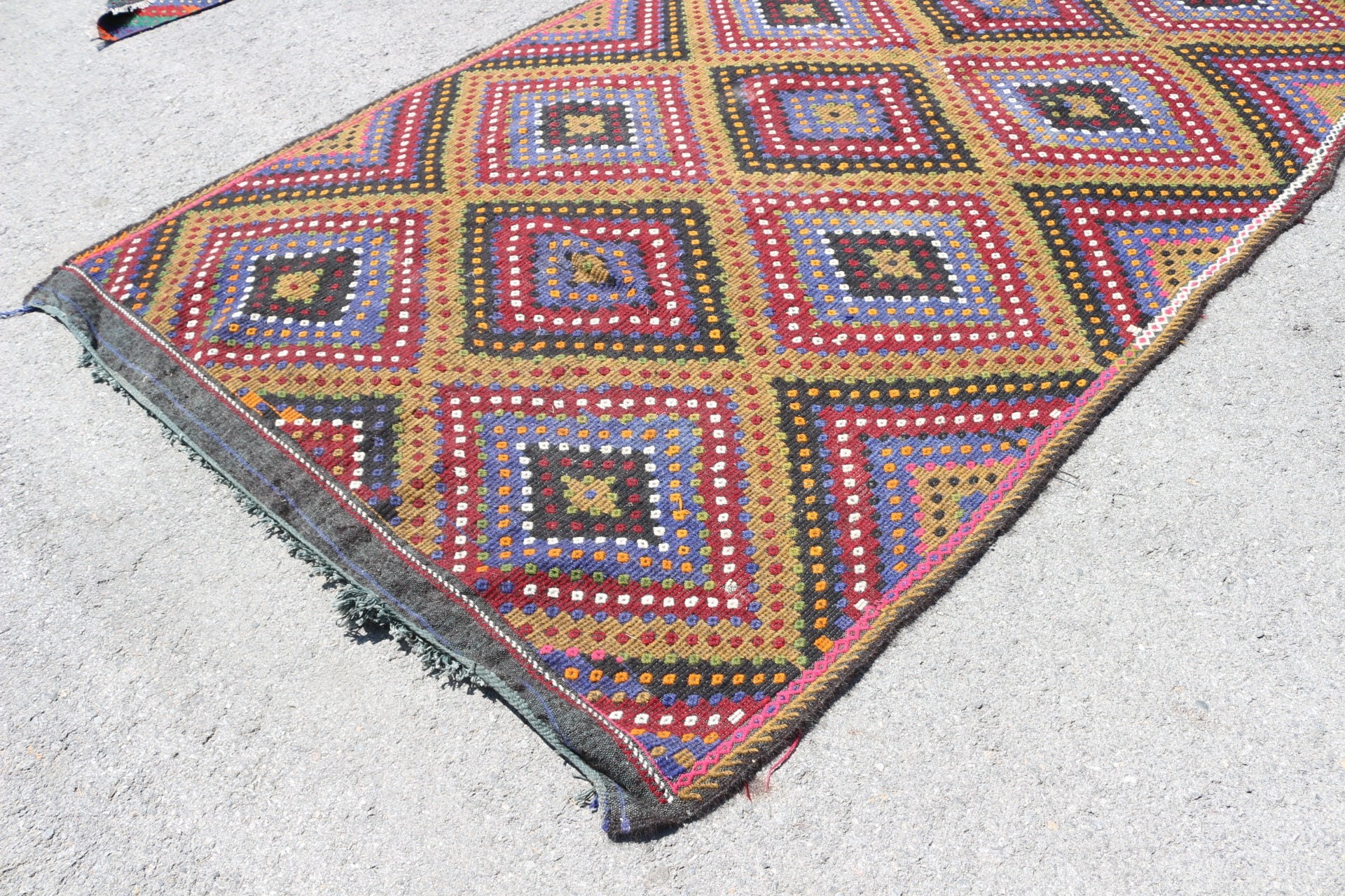 Kilim, Antika Halılar, Oturma Odası Halısı, Vintage Halı, Türk Halıları, Kırmızı Anadolu Halısı, Ev Dekor Halıları, 5.8x8.3 ft Büyük Halılar, Salon Halıları