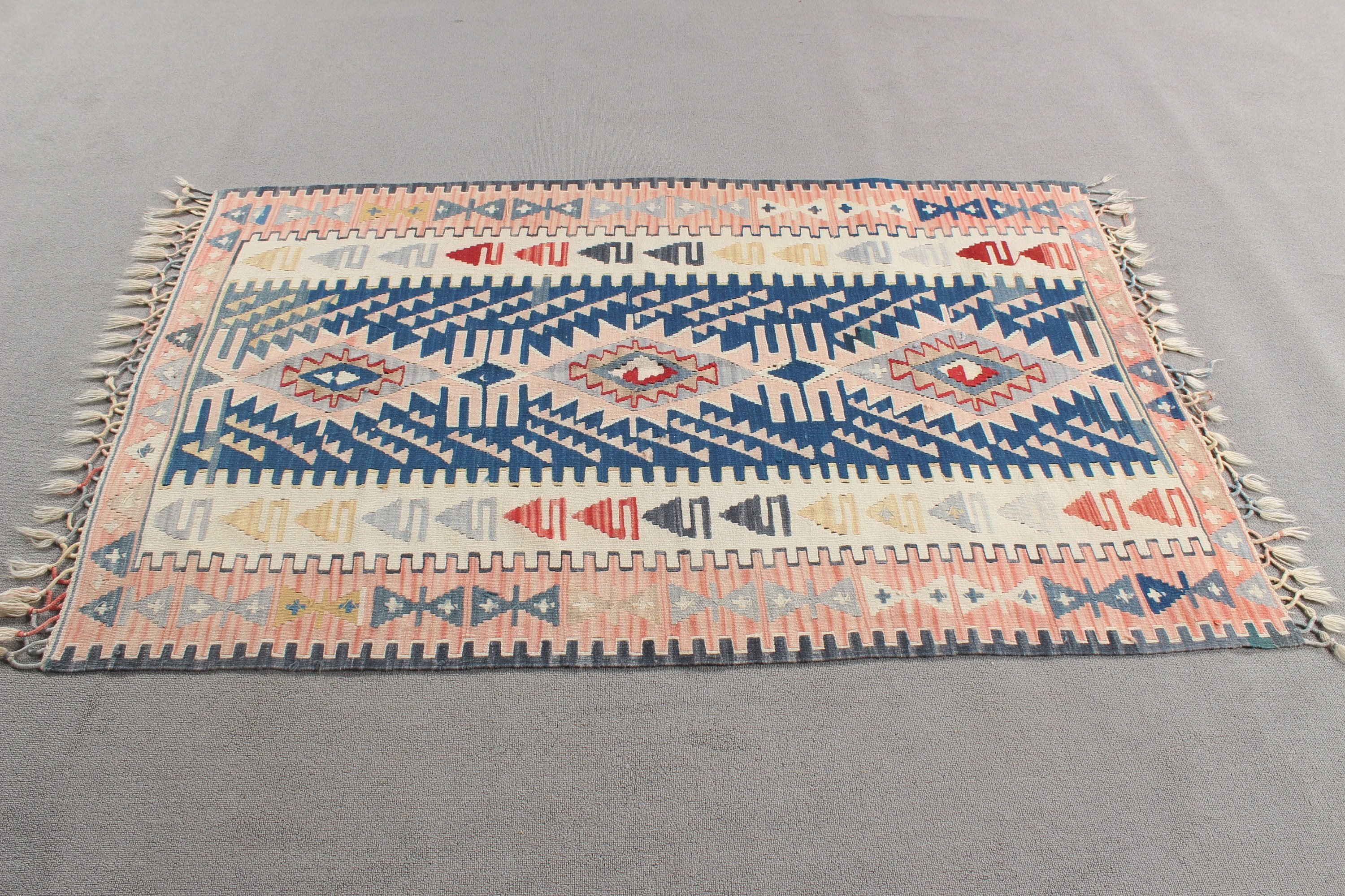 Mutfak Halıları, Bej Geometrik Halı, Yatak Odası Halıları, 3,5x5,5 ft Accent Halı, Vintage Halı, Kilim, Türk Halısı, Ev Dekorasyonu Halısı, Çocuk Halıları