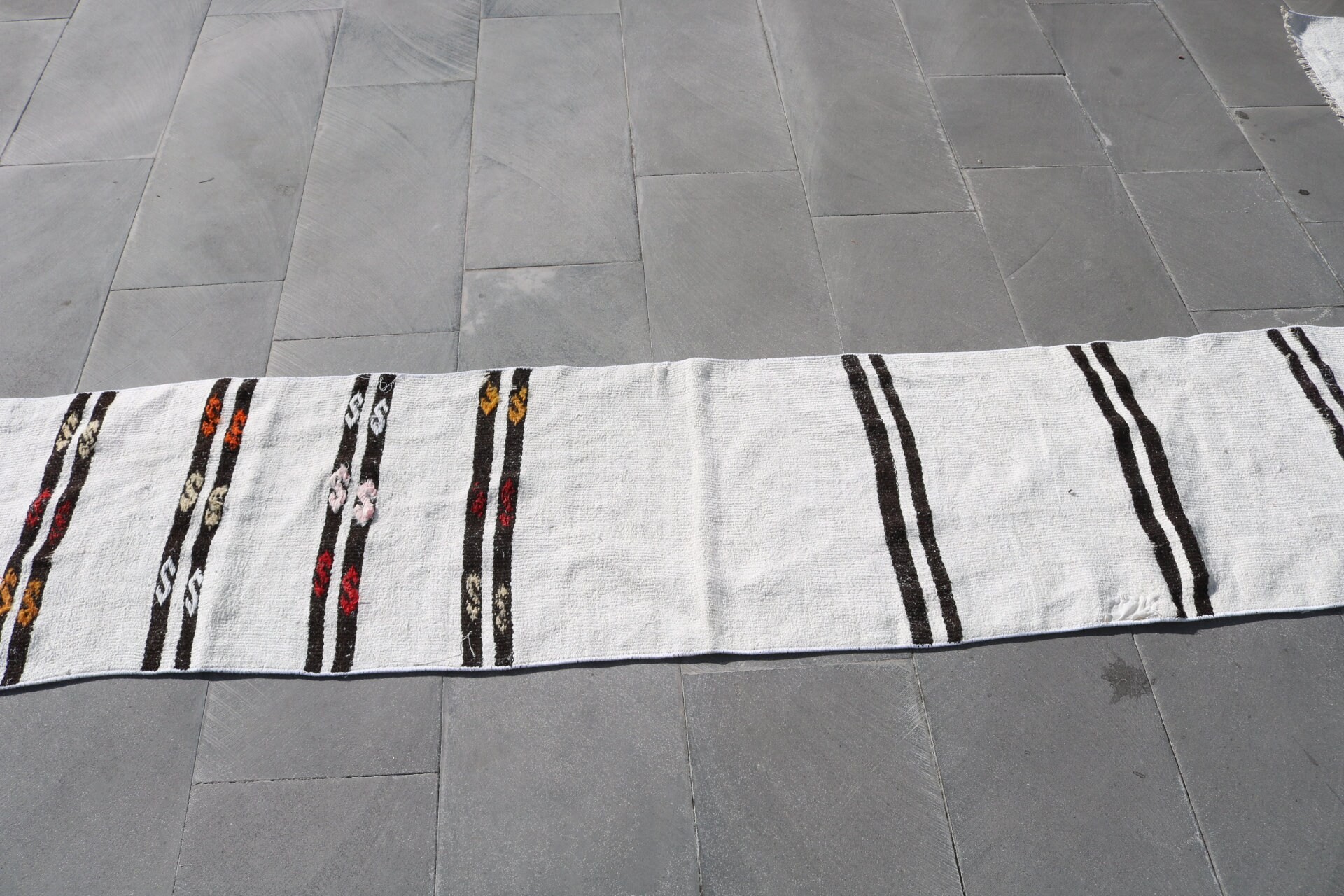 Kilim, Vintage Rugs, Oriental Rugs, Rugs for Stair, 1.6x8.1 ft Runner Rug, Stair Rugs, Wool Rug, Kitchen Rug, Turkish Rug, Office Rug