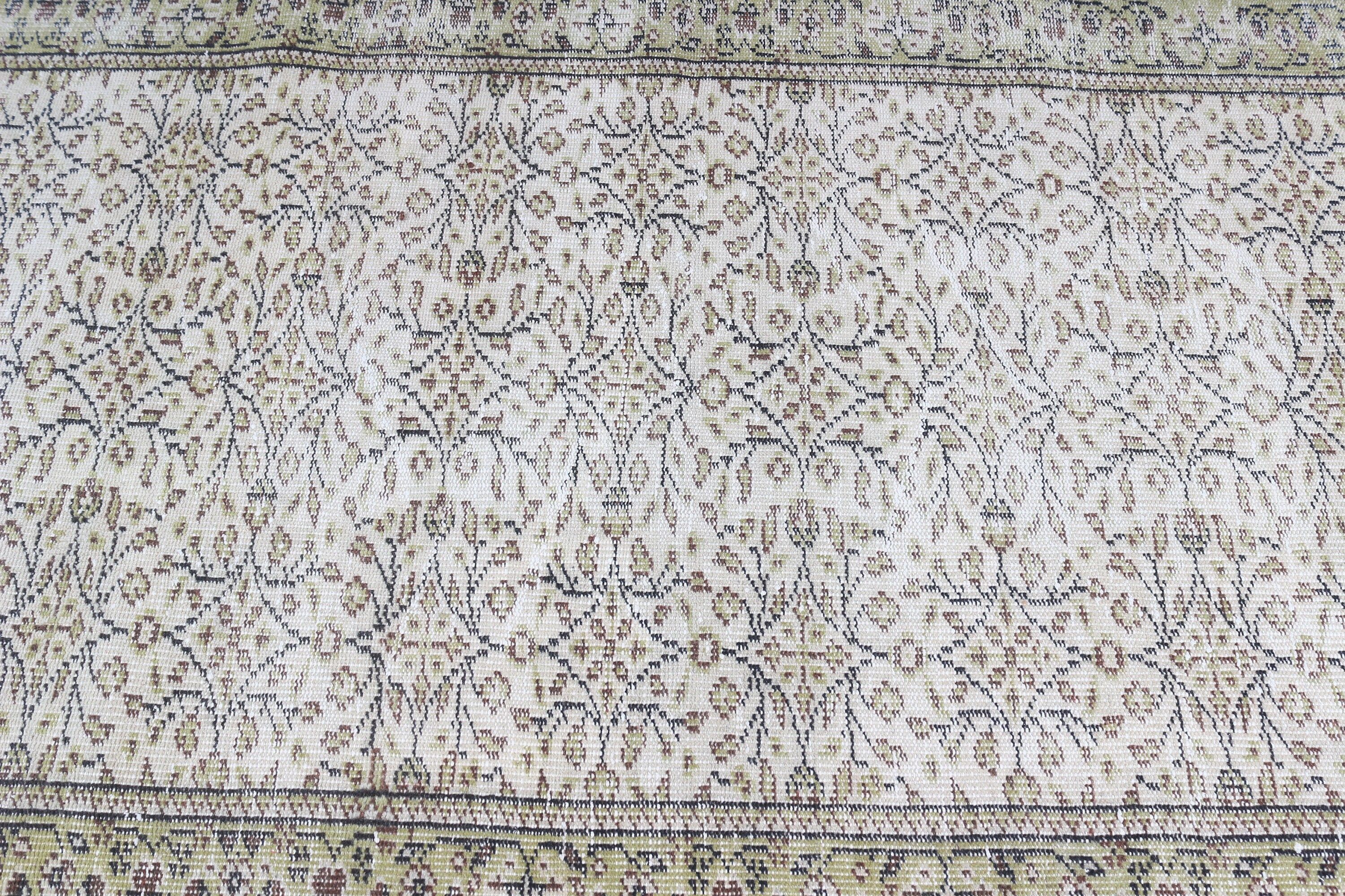 Kitchen Rug, Oriental Rug, 3.8x5.6 ft Accent Rug, Rugs for Entry, Vintage Rug, Wool Rugs, Bedroom Rugs, Beige Anatolian Rug, Turkish Rugs