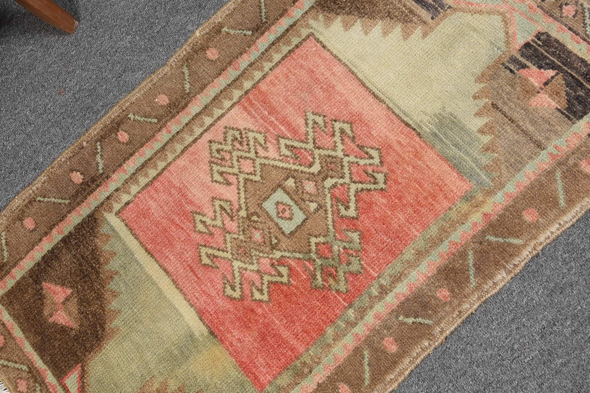 Kitchen Rug, Entryway Rug Rugs, Bathroom Rugs, Vintage Rug, Colorful Rugs, Turkish Rug, Rugs for Door Mat, Entry Rug, 1.7x2.7 ft Small Rug