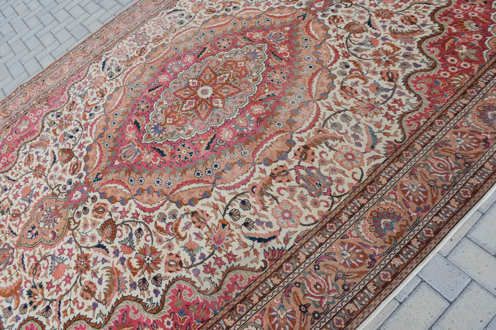 Salon Halısı, Vintage Halı, Türk Halısı, Yemek Odası Halıları, Fas Halısı, Havalı Halı, Bohem Halısı, 8.1x11.9 ft Büyük Boy Halı, Salon Halısı