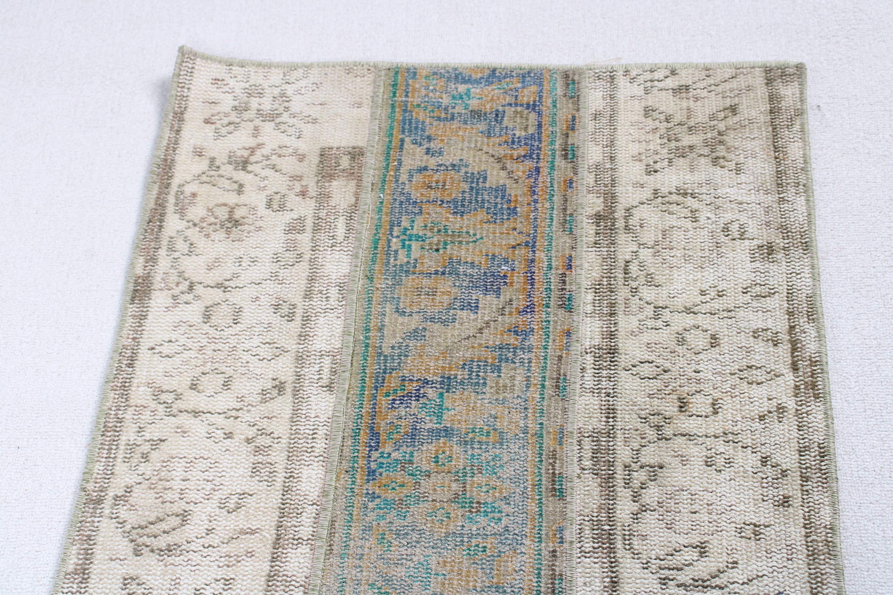 Lüks Halı, Vintage Halılar, Küçük Boho Halı, Egzotik Halılar, 2,1x3,2 ft Küçük Halılar, Bej Ev Dekorasyonu Halısı, Banyo Halıları, Türk Halısı, Oushak Halısı