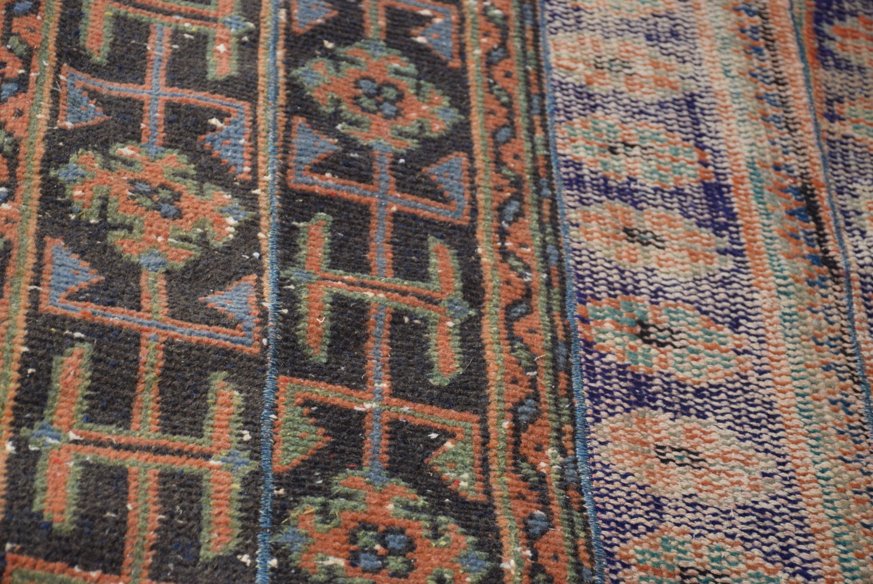 Wool Rug, Entry Rug, Moroccan Rug, 3.7x3.7 ft Small Rugs, Orange Floor Rug, Turkish Rug, Vintage Rugs, Door Mat Rug, Rugs for Kitchen