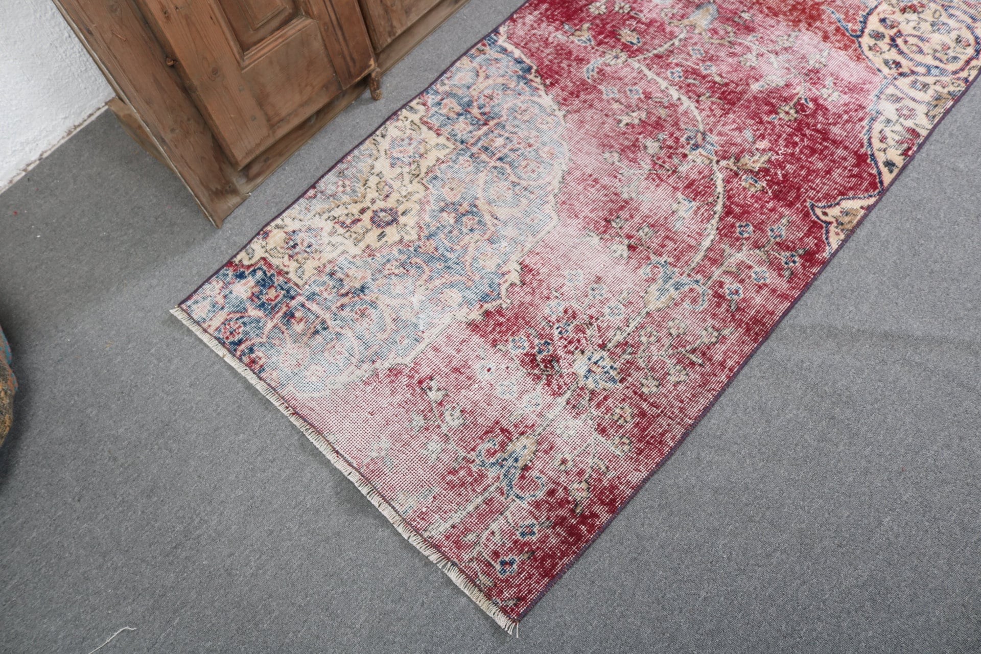 Red Kitchen Rug, Handmade Rugs, Floor Rugs, Car Mat Rug, 2.7x5.4 ft Small Rug, Vintage Rugs, Handwoven Rugs, Turkish Rug, Door Mat Rugs