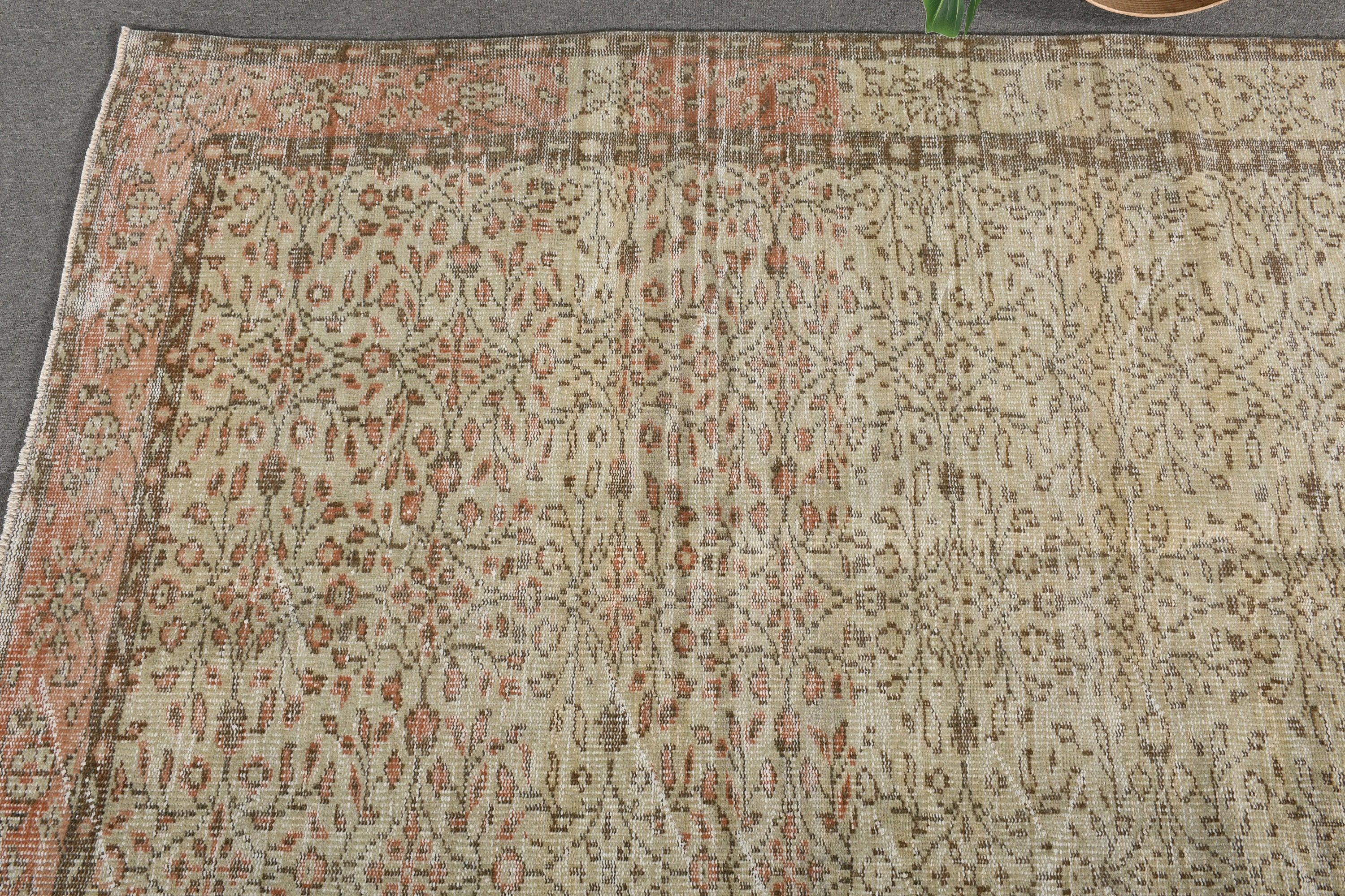 Living Room Rugs, Dorm Rug, Brown Bedroom Rugs, Vintage Rug, Dining Room Rugs, Anatolian Rug, Floor Rug, Turkish Rugs, 5.4x8.6 ft Large Rug