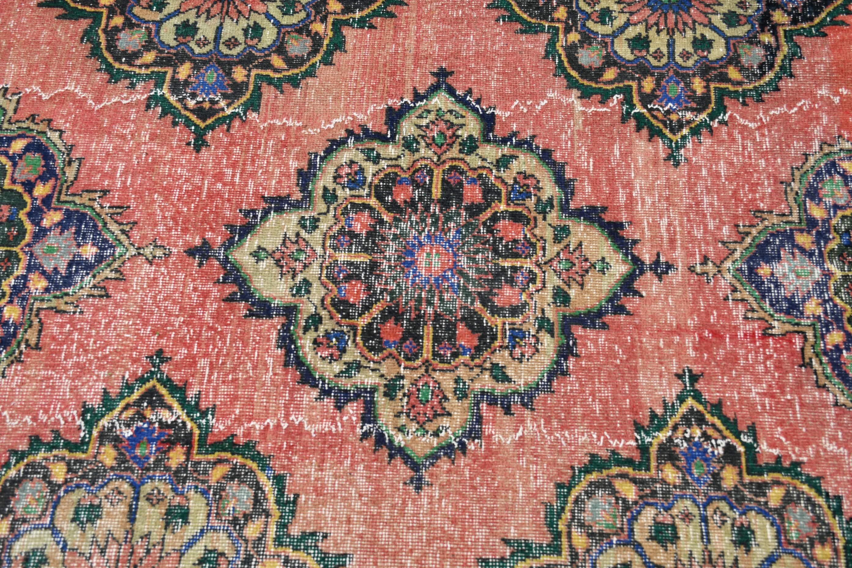Red Oriental Rug, Turkish Rugs, Cool Rug, Vintage Rug, Old Rug, 3.1x13.2 ft Runner Rug, Oushak Rugs, Hallway Rug, Art Rugs, Rugs for Stair