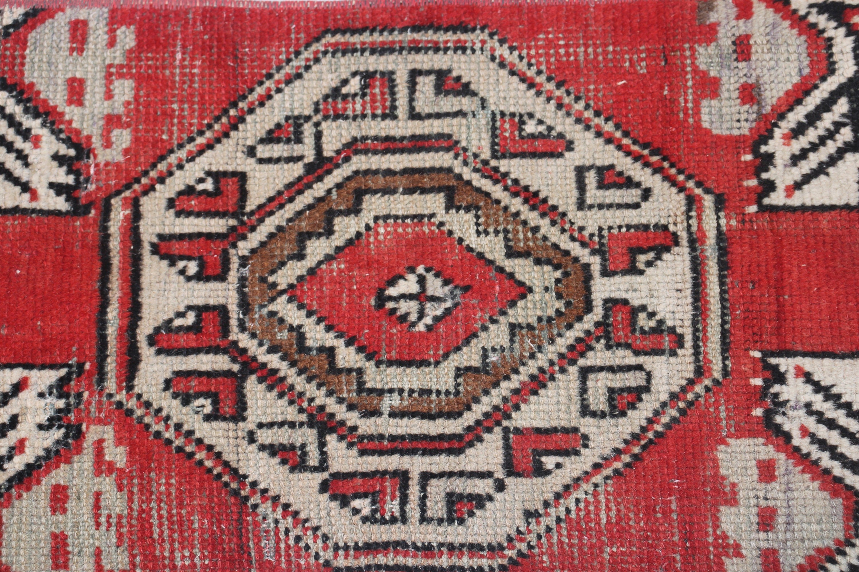 Küçük Boho Halı, Düz Dokuma Halılar, Kırmızı Ev Dekor Halısı, Vintage Halı, Paspas Halıları, El Dokuma Halı, 1.2x2.7 ft Küçük Halı, Türk Halıları