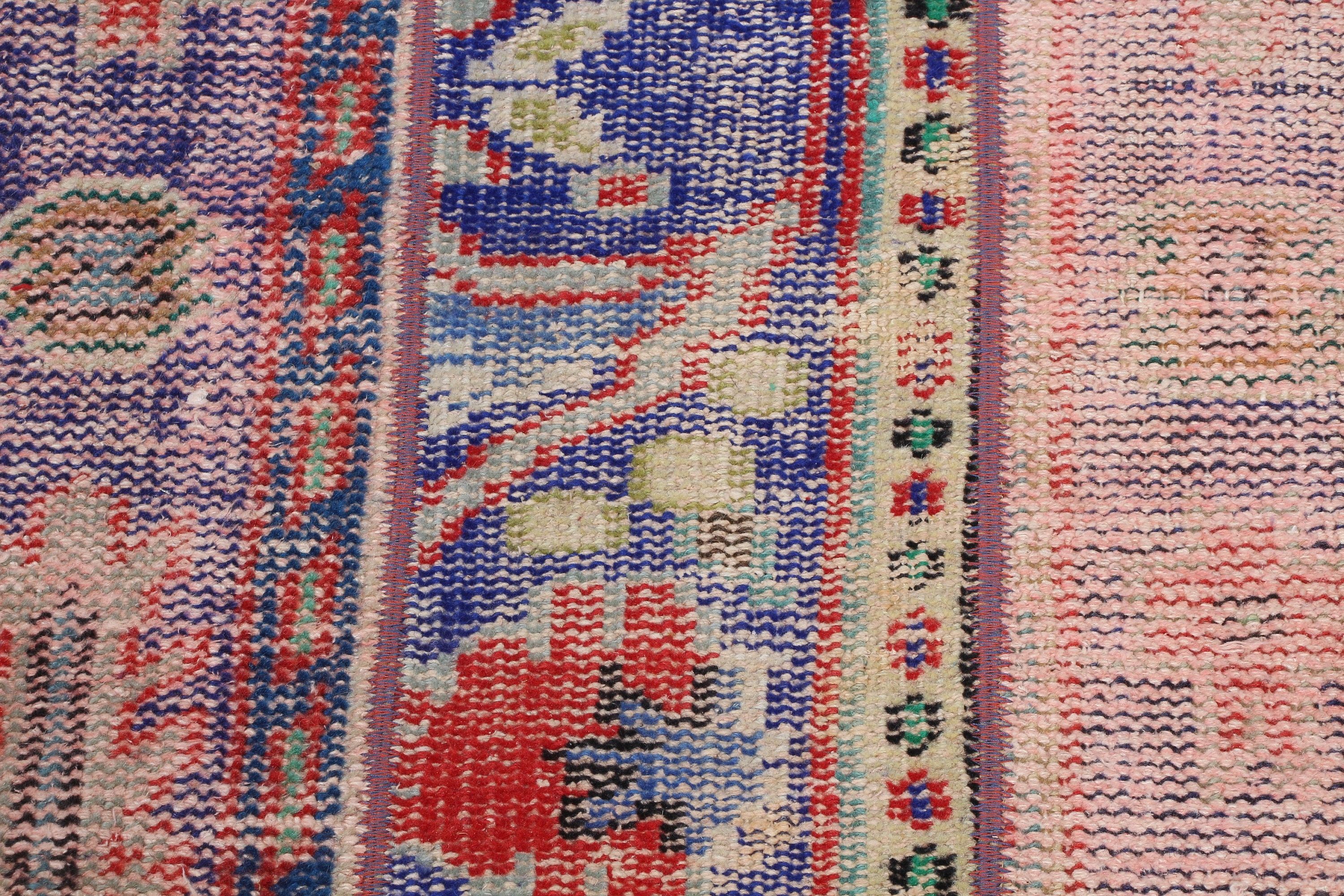 Nursery Rug, Kitchen Rugs, Blue Cool Rugs, Turkish Rugs, Anatolian Rug, Rugs for Nursery, Moroccan Rugs, Vintage Rugs, 2x2.6 ft Small Rug