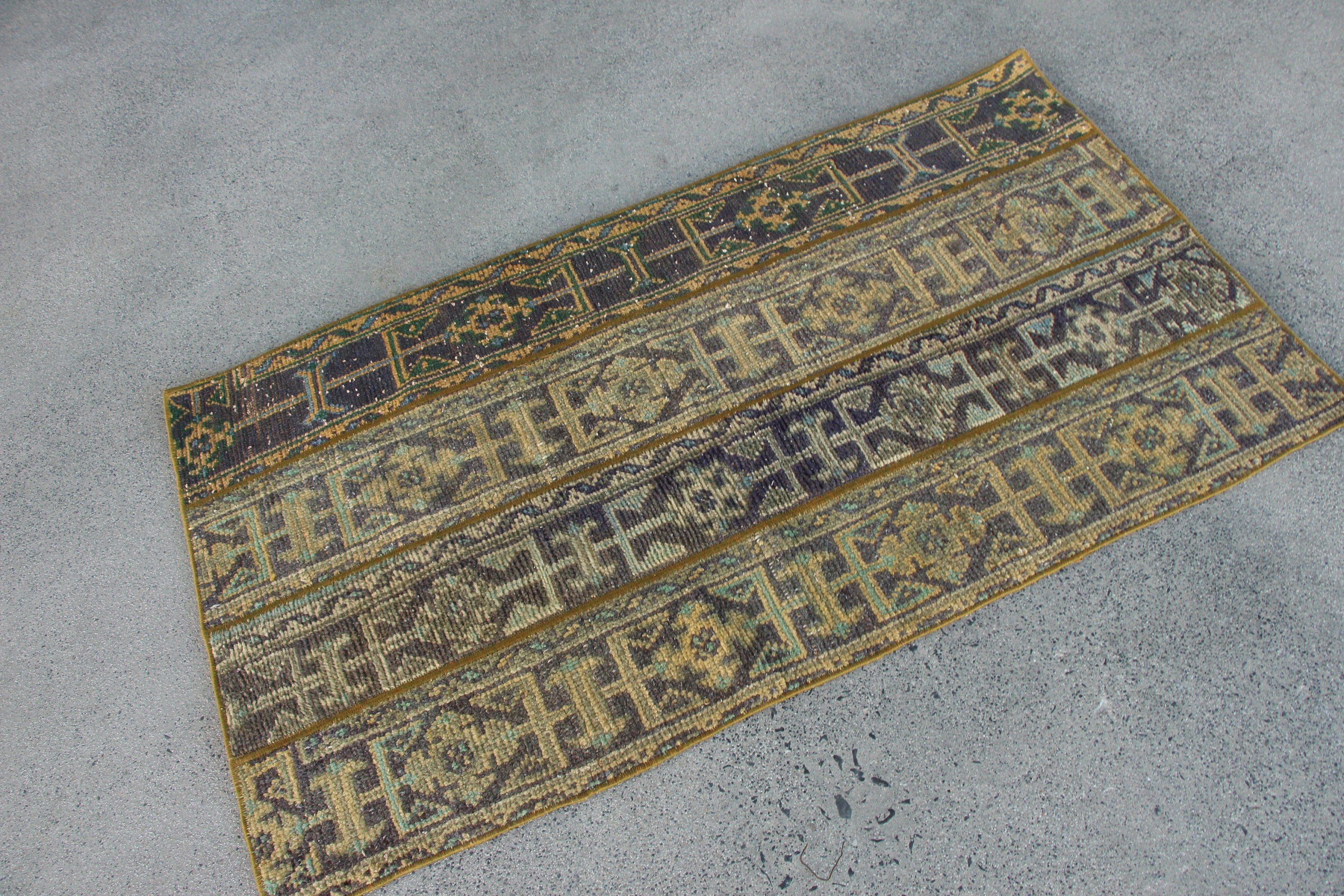 Vintage Rugs, Kitchen Rug, 2.7x4.9 ft Small Rug, Rugs for Door Mat, Blue Moroccan Rug, Bedroom Rug, Turkish Rug, Bright Rugs, Antique Rugs