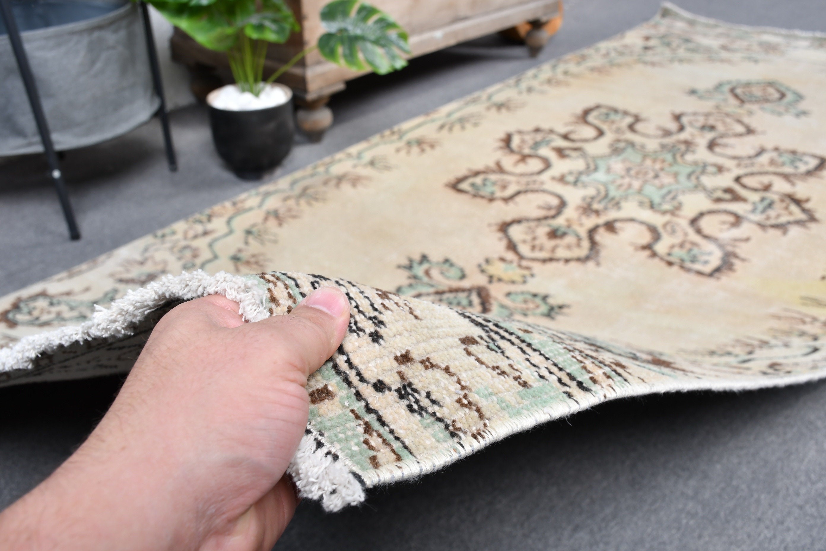Havalı Halı, Vintage Halı, 3,9x9,2 ft Alan Halısı, Fas Halısı, Türk Halıları, Oturma Odası Halıları, Bej Soğuk Halı, Çocuk Halısı, İç Mekan Halısı
