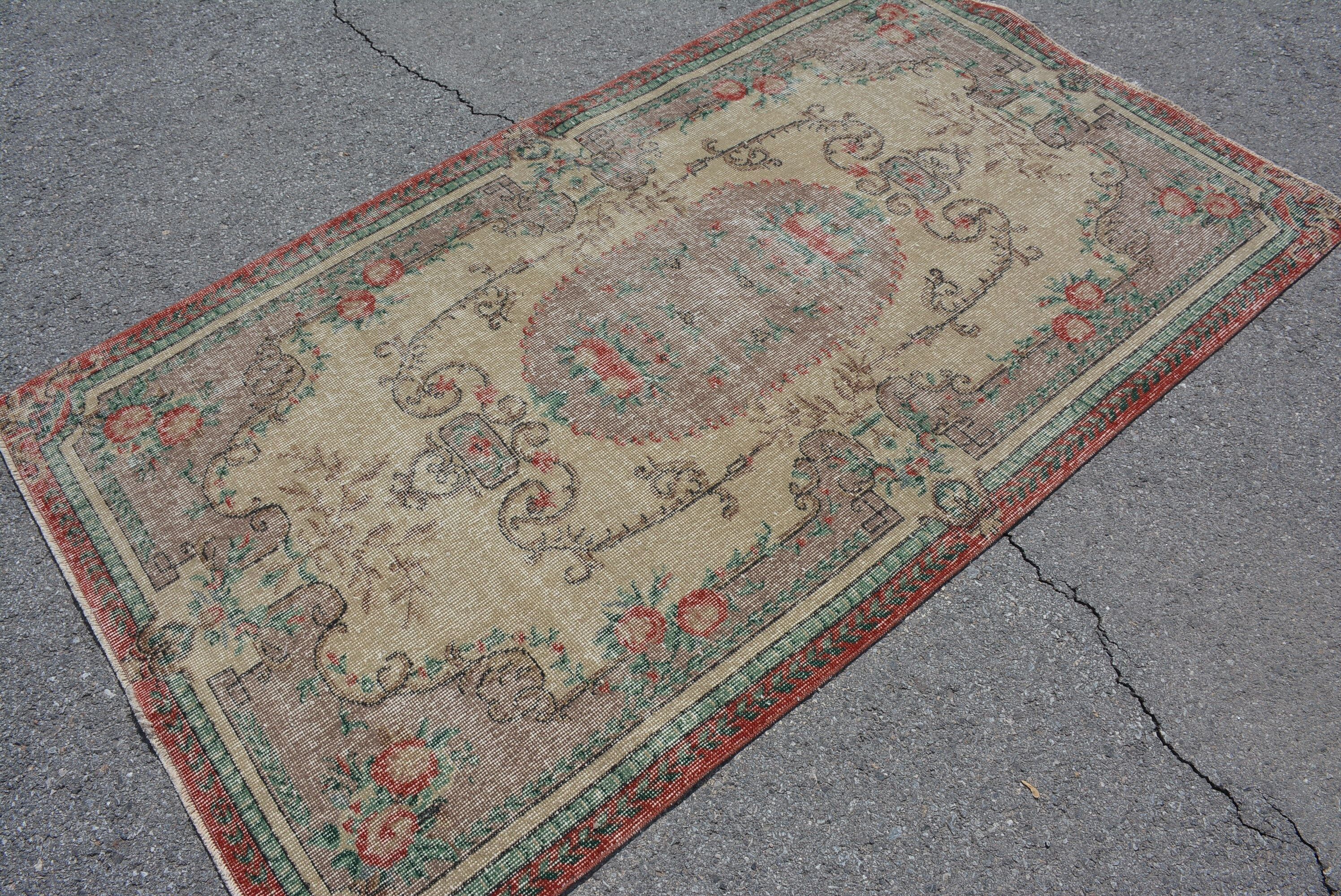 3.8x6.6 ft Area Rug, Boho Area Rug Rugs, Moroccan Rugs, Turkish Rugs, Oriental Rug, Old Rug, Rugs for Nursery, Dining Room Rug, Vintage Rug