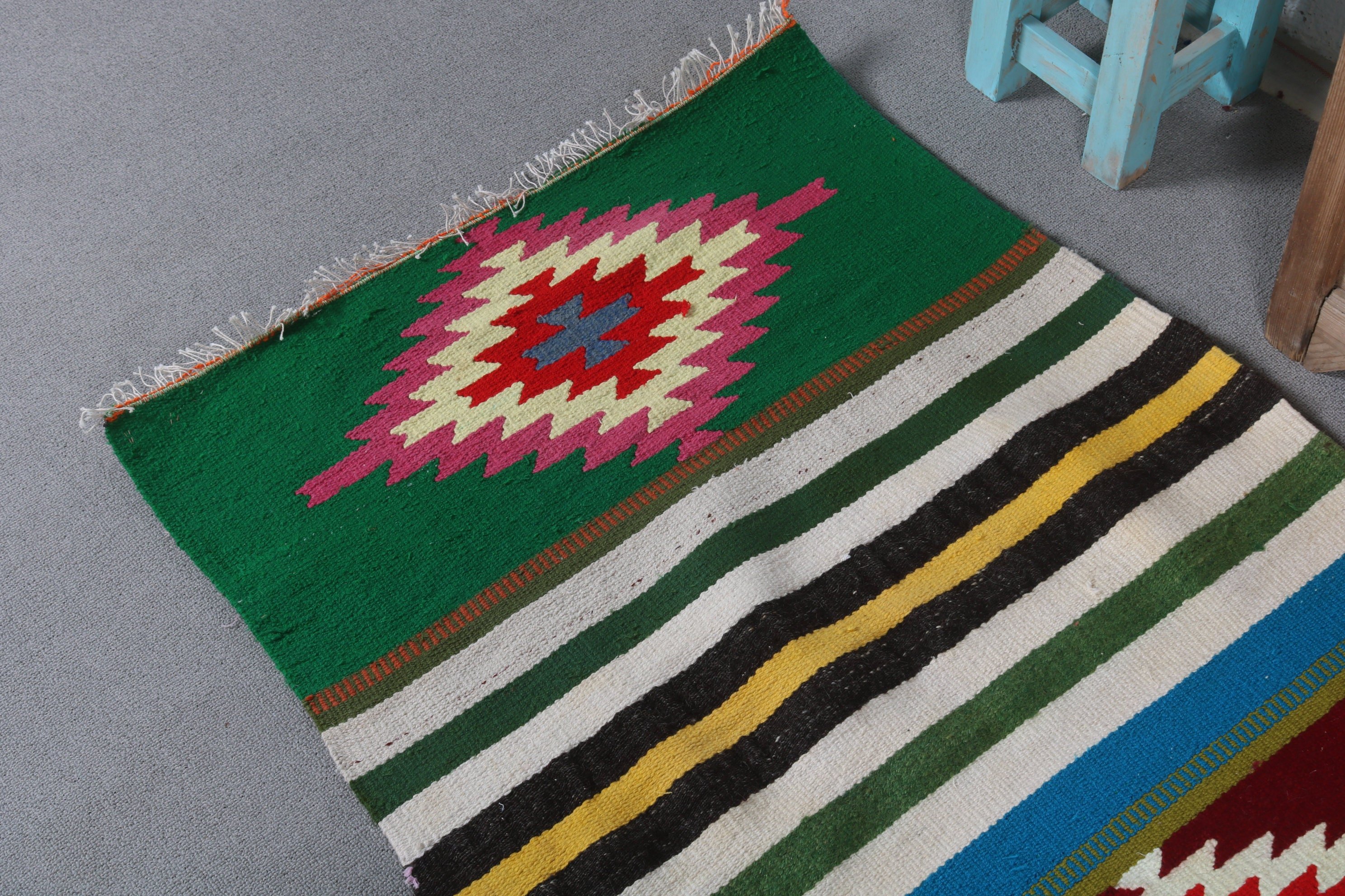 Kilim, Koridor Halısı, Ev Dekorasyonu Halısı, Oushak Halısı, 2,3x6,2 ft Runner Halıları, Merdiven Halıları, Kırmızı Yün Halıları, Vintage Halı, Soluk Halı, Türk Halısı