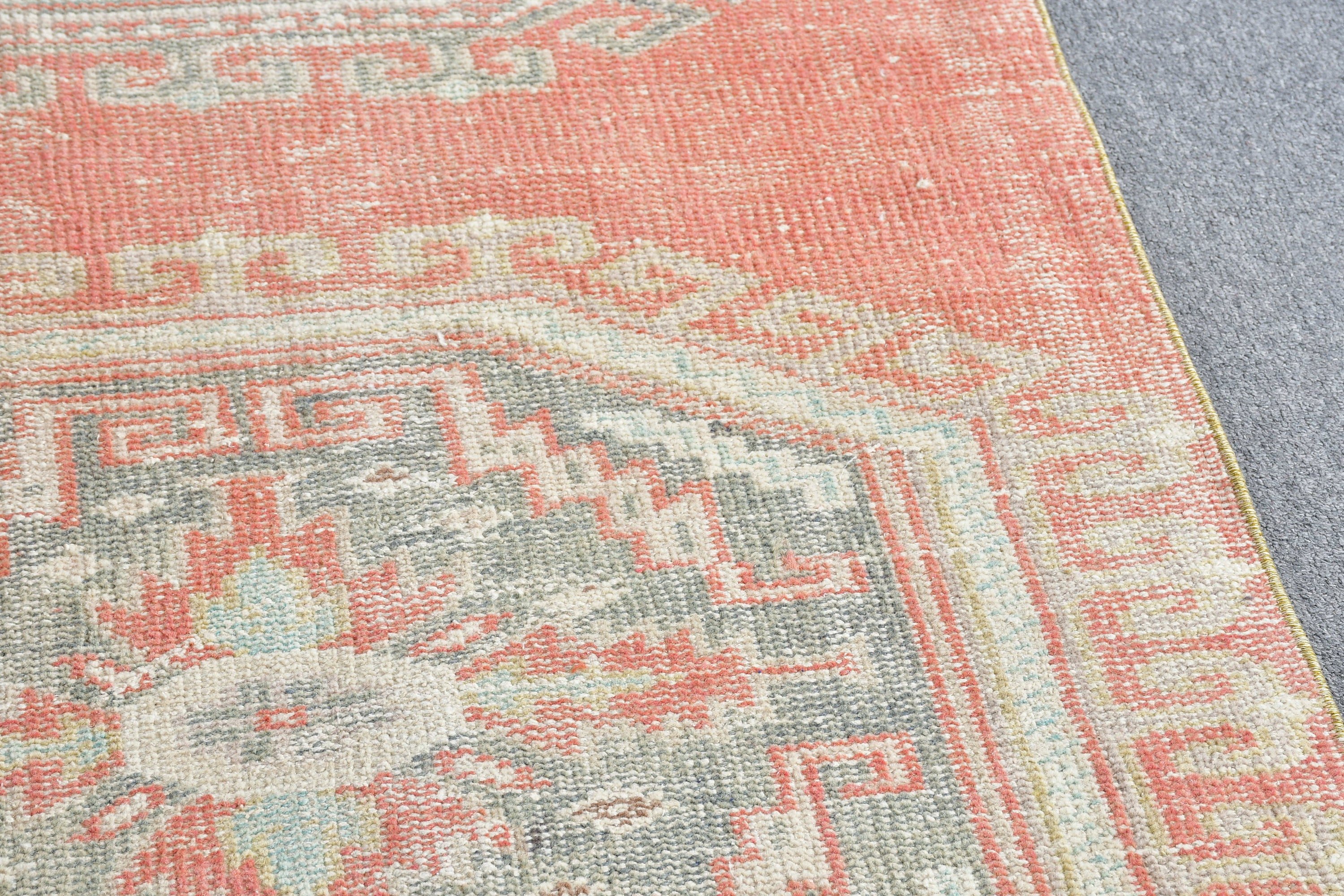 Corridor Rug, Art Rug, Red Bedroom Rug, Stair Rug, Wool Rug, Rugs for Corridor, Cool Rug, Vintage Rug, 2.8x11.5 ft Runner Rug, Turkish Rugs