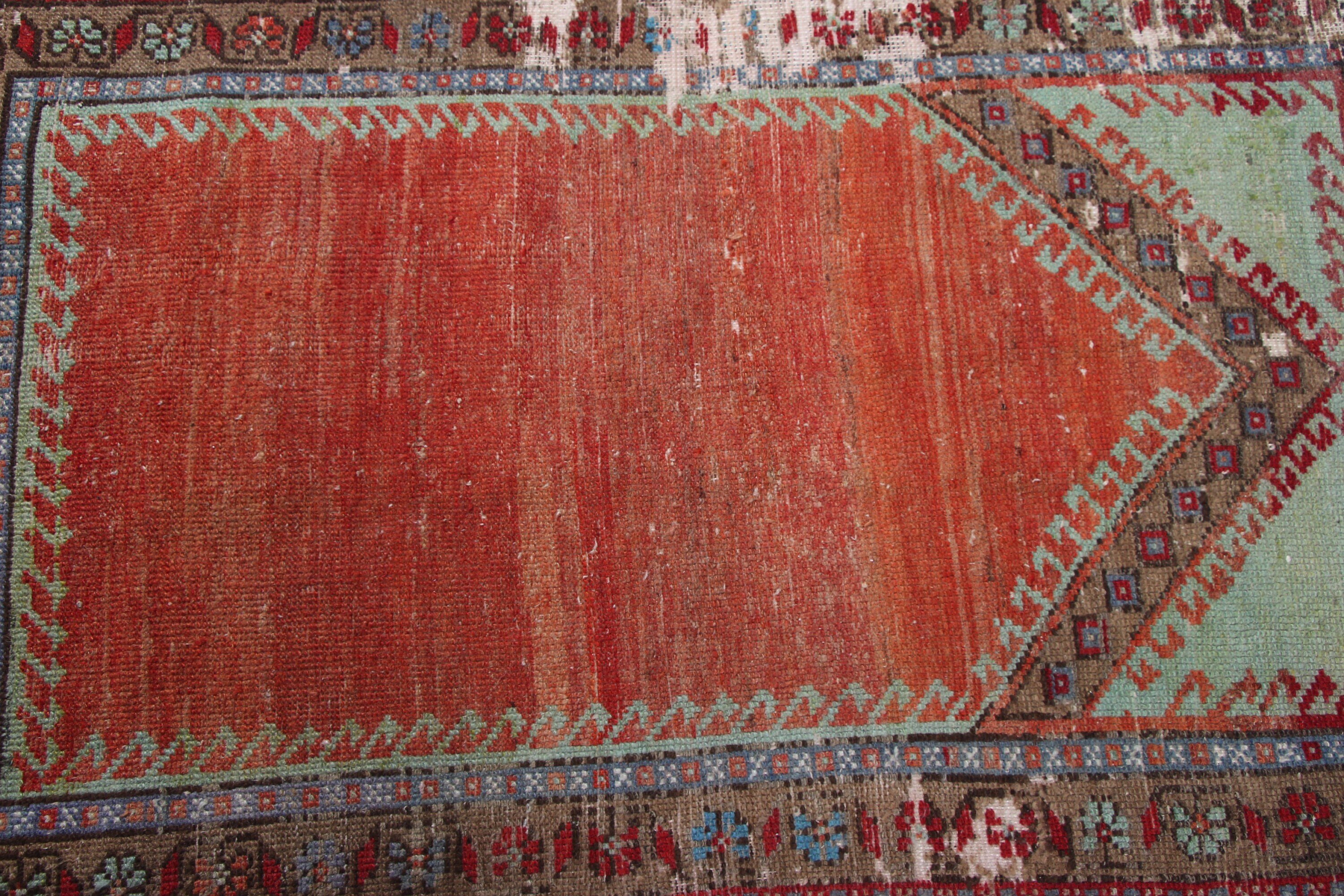 Bedroom Rugs, Art Rug, Moroccan Rug, Nursery Rugs, Turkish Rugs, Vintage Rug, 2.6x4.1 ft Small Rug, Wall Hanging Rug, Old Rug, Red Cool Rug