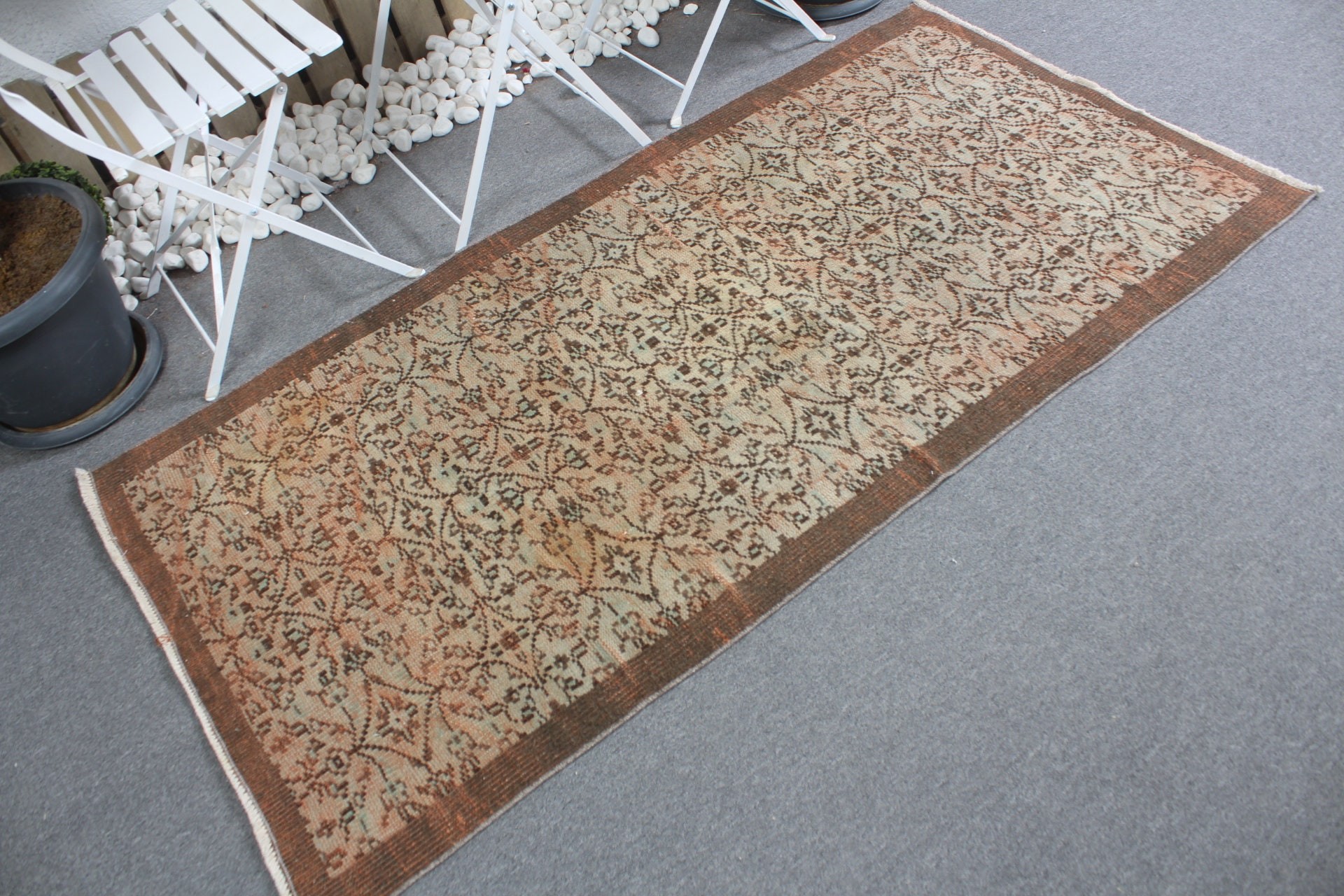 Antika Halı, Yatak Odası Halısı, Kahverengi Yün Halı, Çocuk Halıları, Vintage Halı, Mutfak Halısı, 3.1x6.2 ft Accent Halı, Türk Halısı, Giriş Halıları